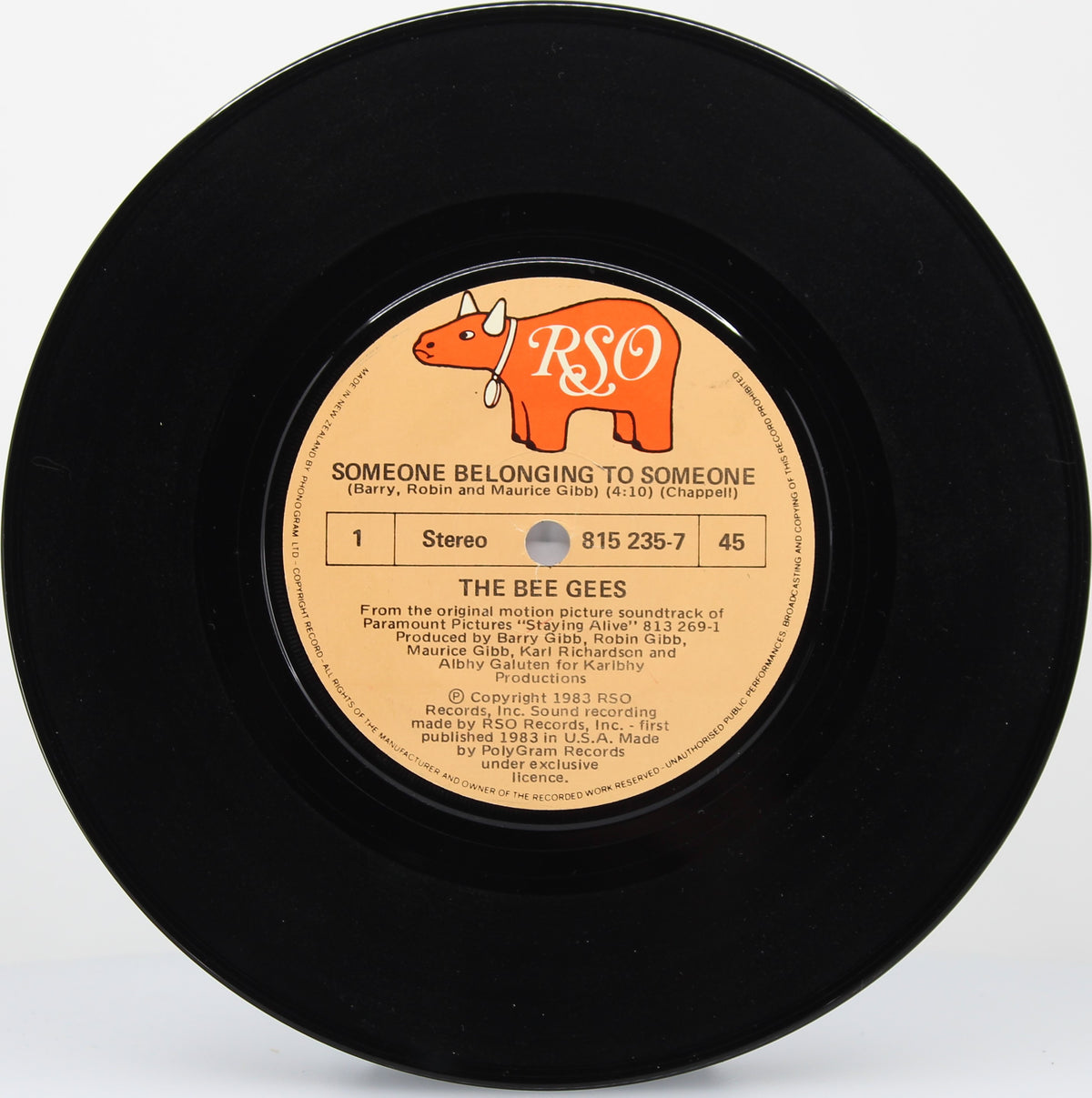 Bee Gees - Someone Belonging To Someone, Vinyl 7&quot; Single 45rpm, Promo, New Zealand 1983