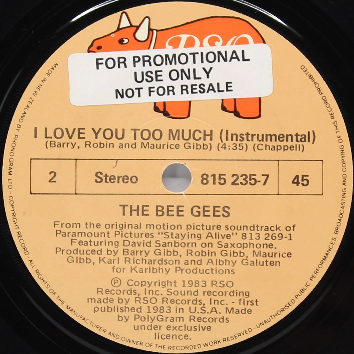 Bee Gees - Someone Belonging To Someone, Vinyl 7&quot; Single 45rpm, Promo, New Zealand 1983