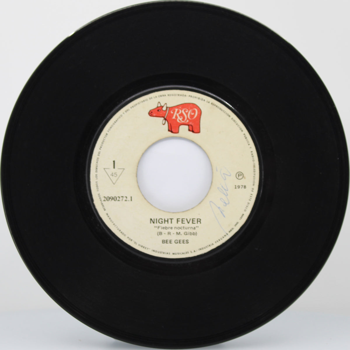 Bee Gees ‎– Night Fever (Fiebre Nocturna), Vinyl, 7&quot;, Single, Peru 1978