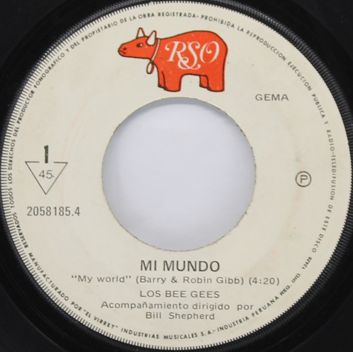 Bee Gees - Mi Mundo, Vinyl, 7&quot;, 45 RPM, Single, Peru