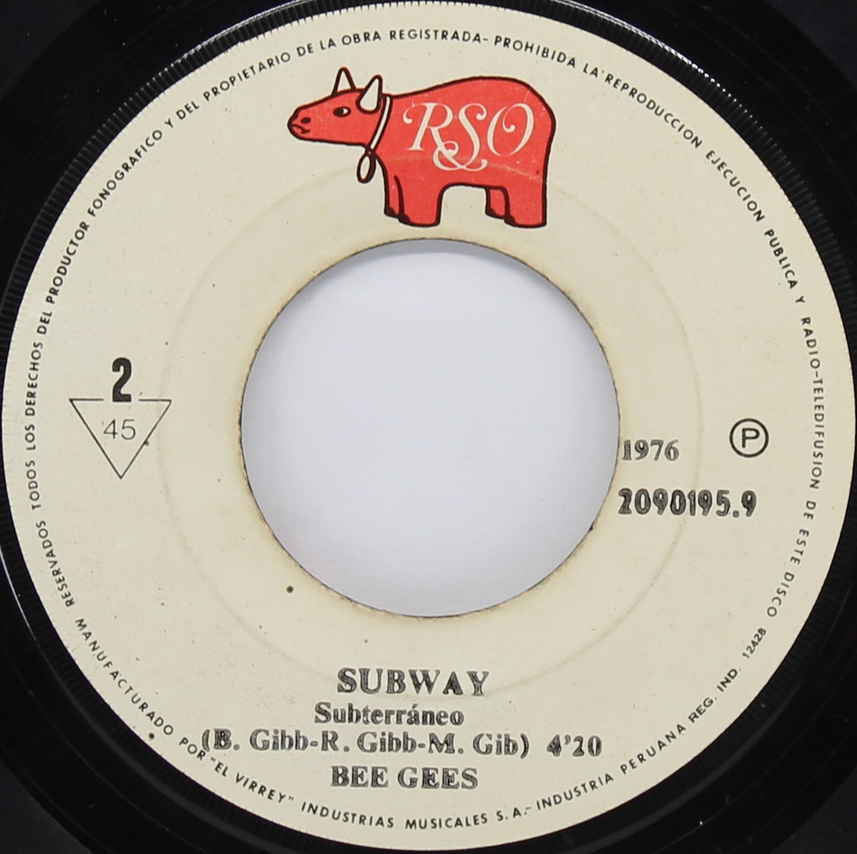 Bee Gees – You Should Be Dancing = Deberias Estar Bailando, Vinyl, 7&quot;, 45 RPM, Single, Peru 1976