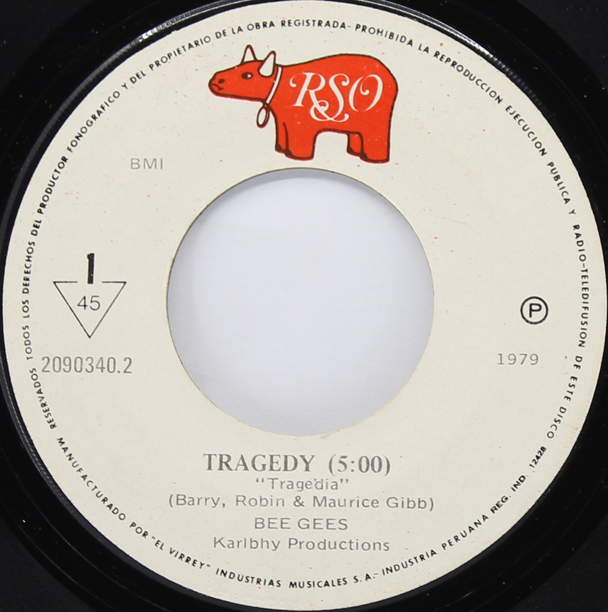 Bee Gees – Tragedy, Vinyl, 7&quot;, 45 RPM, Single, Peru 1979