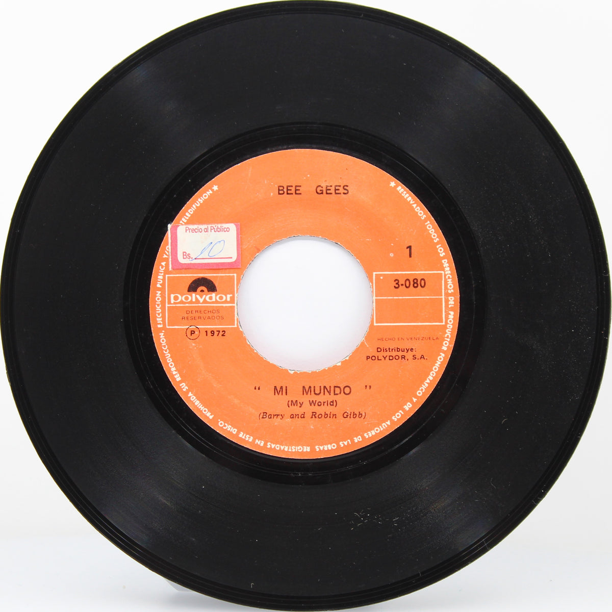 Bee Gees – My World = Mi Mundo, Vinyl, 7&quot;, Single, 45 RPM, Venezuela 1972