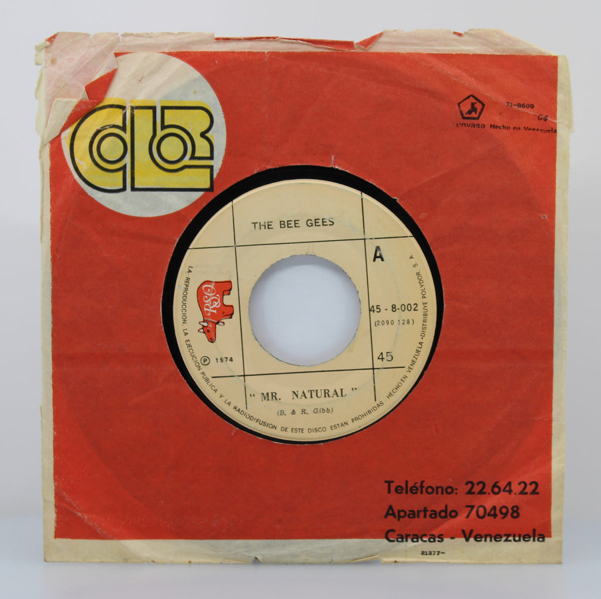 Bee Gees - Mr. Natural, Vinyl, 7&quot;, 45 RPM, Single, Venezuela 1974