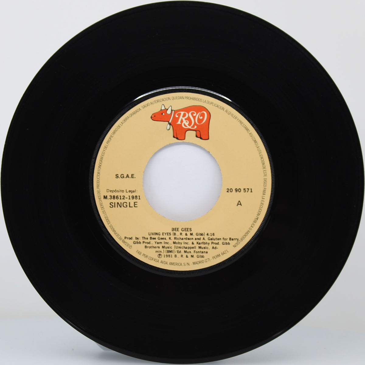 Bee Gees – Living Eyes = Ojos Vivos, Vinyl, 7&quot;, Single, Spain 1981