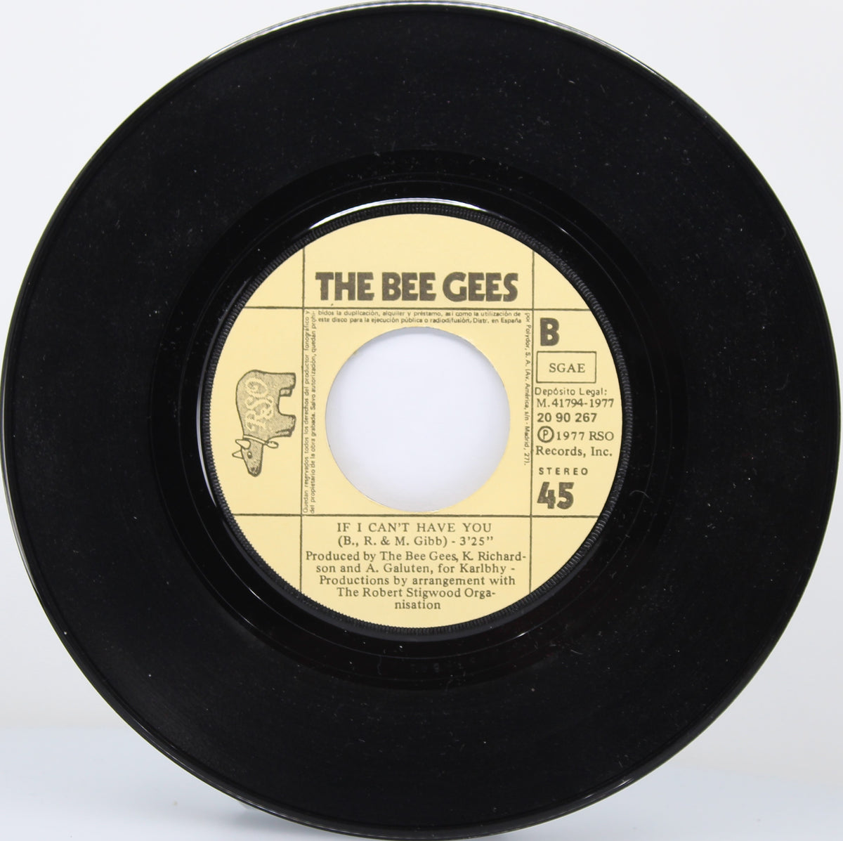 The Bee Gees – Stayin&#39; Alive, Vinyl, 7&quot;, Single, 45 RPM, Spain 1977