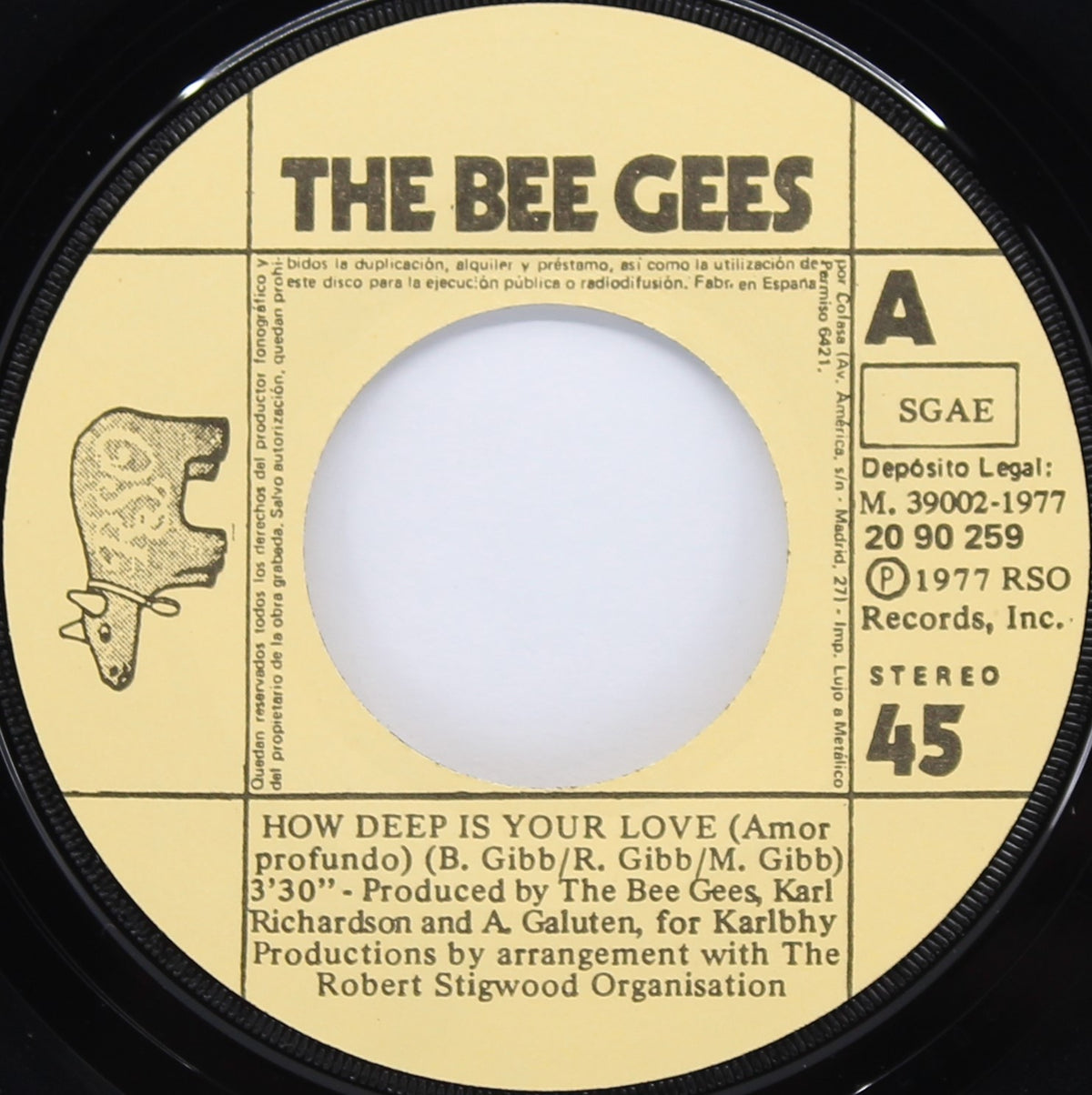 Bee Gees – How Deep Is Your Love = Amor Profundo, Vinyl, 7&quot;, 45 RPM, Single, Spain 1977
