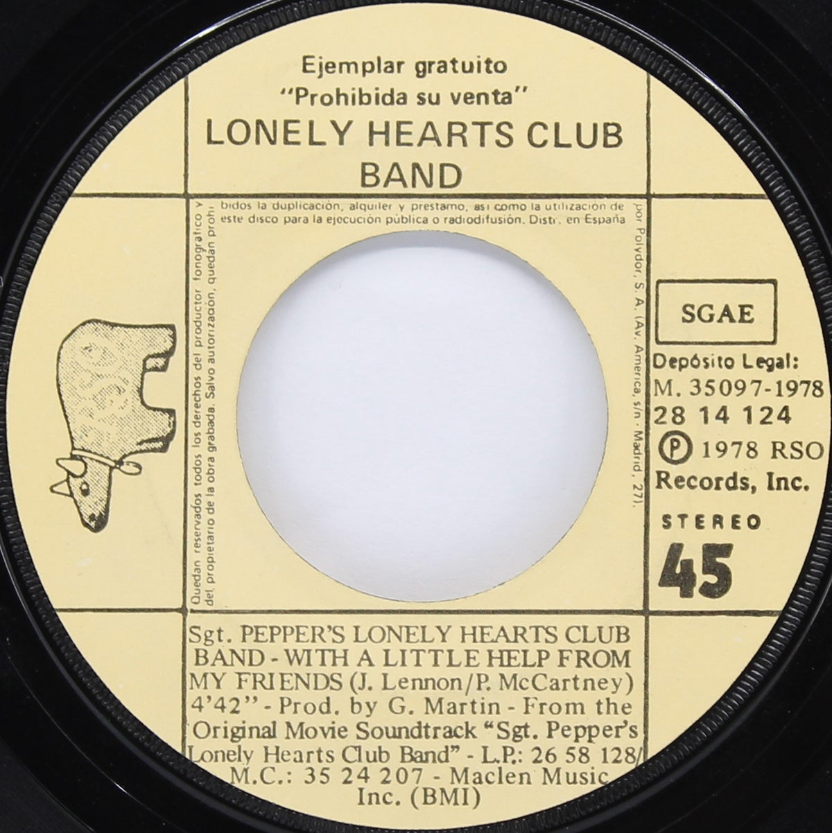 Bee Gees - Sgt. Pepper&#39;s Lonely Hearts Club Band, Vinyl, 7&quot;, Single, Spain 1978