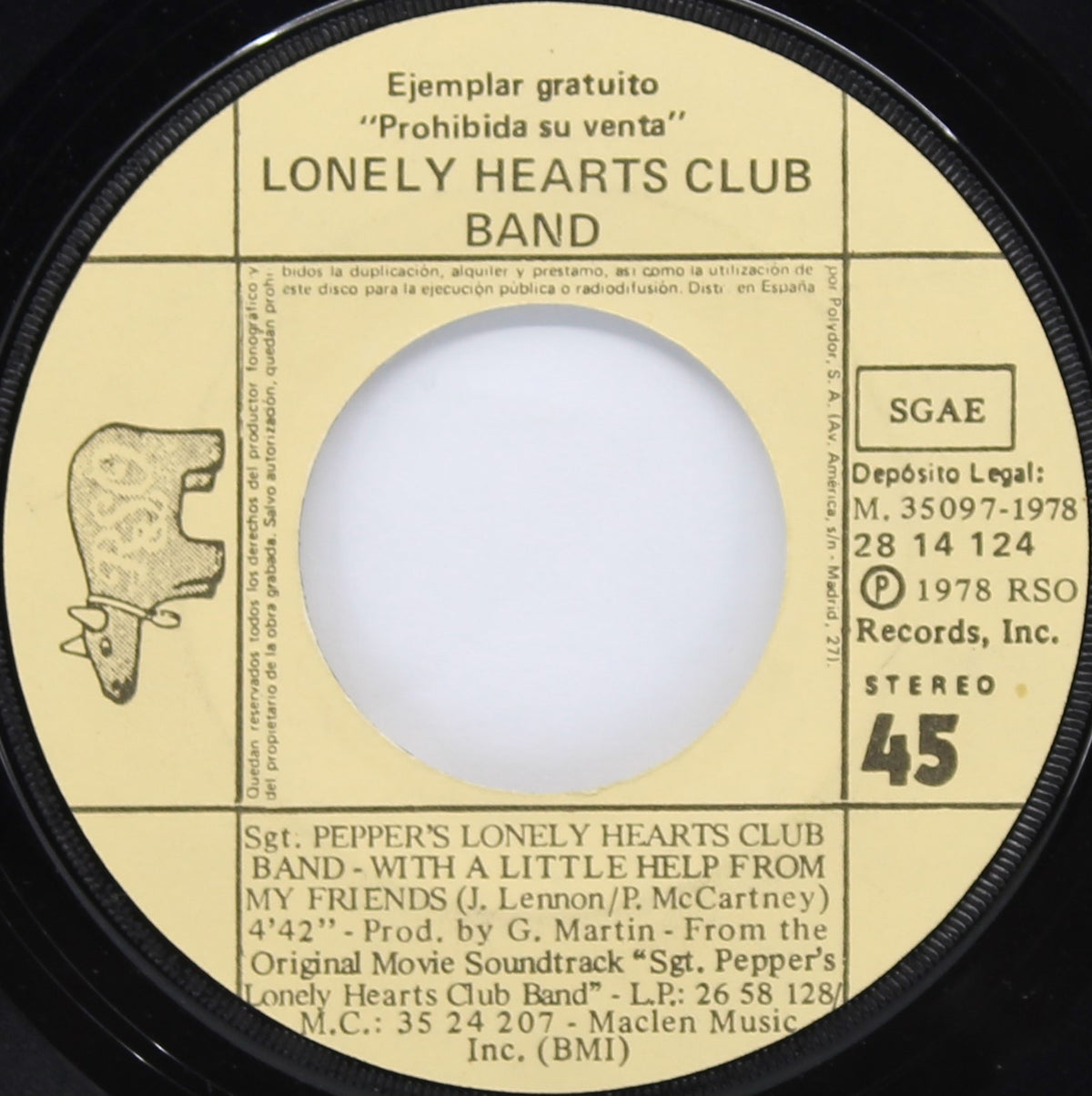 Bee Gees - Sgt. Pepper&#39;s Lonely Hearts Club Band, Vinyl, 7&quot;, Single, Spain 1978