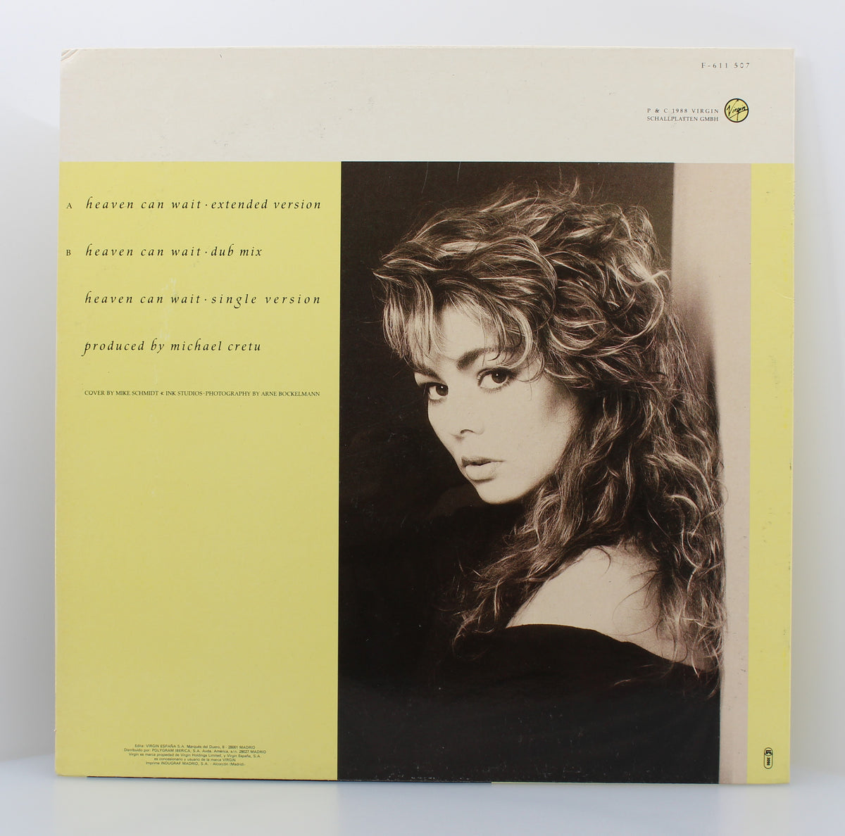 Sandra – Heaven Can Wait, Vinyl, 12&quot;, Single, 45 RPM, Spain 1988