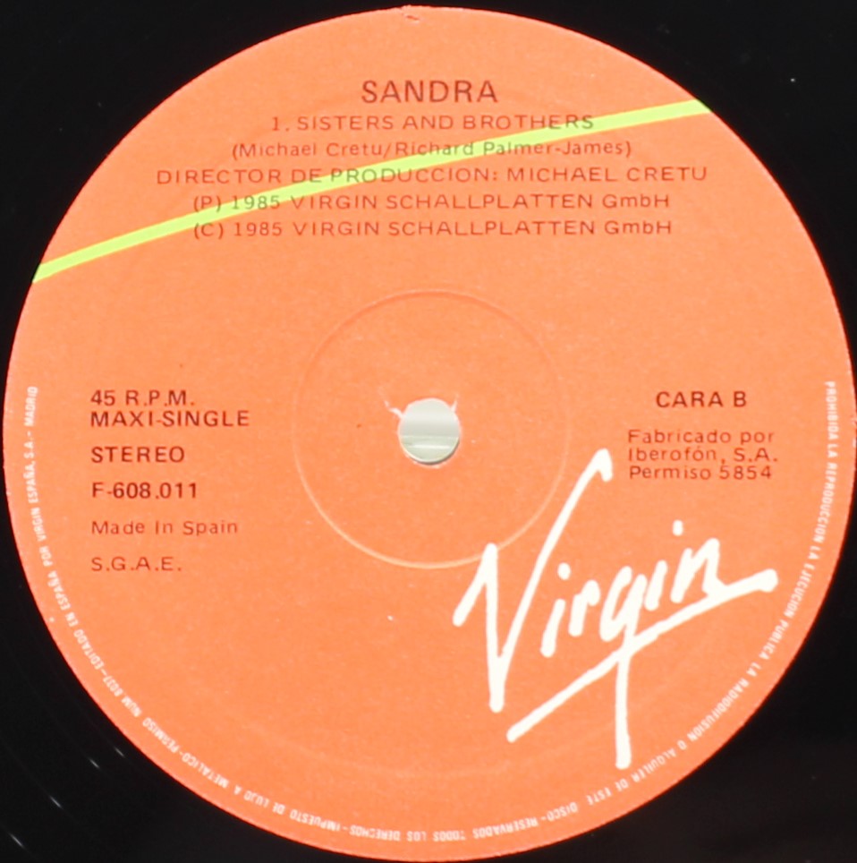 Sandra – Little Girl, Vinyl, 12&quot;, 45 RPM, Maxi-Single, Spain 1986