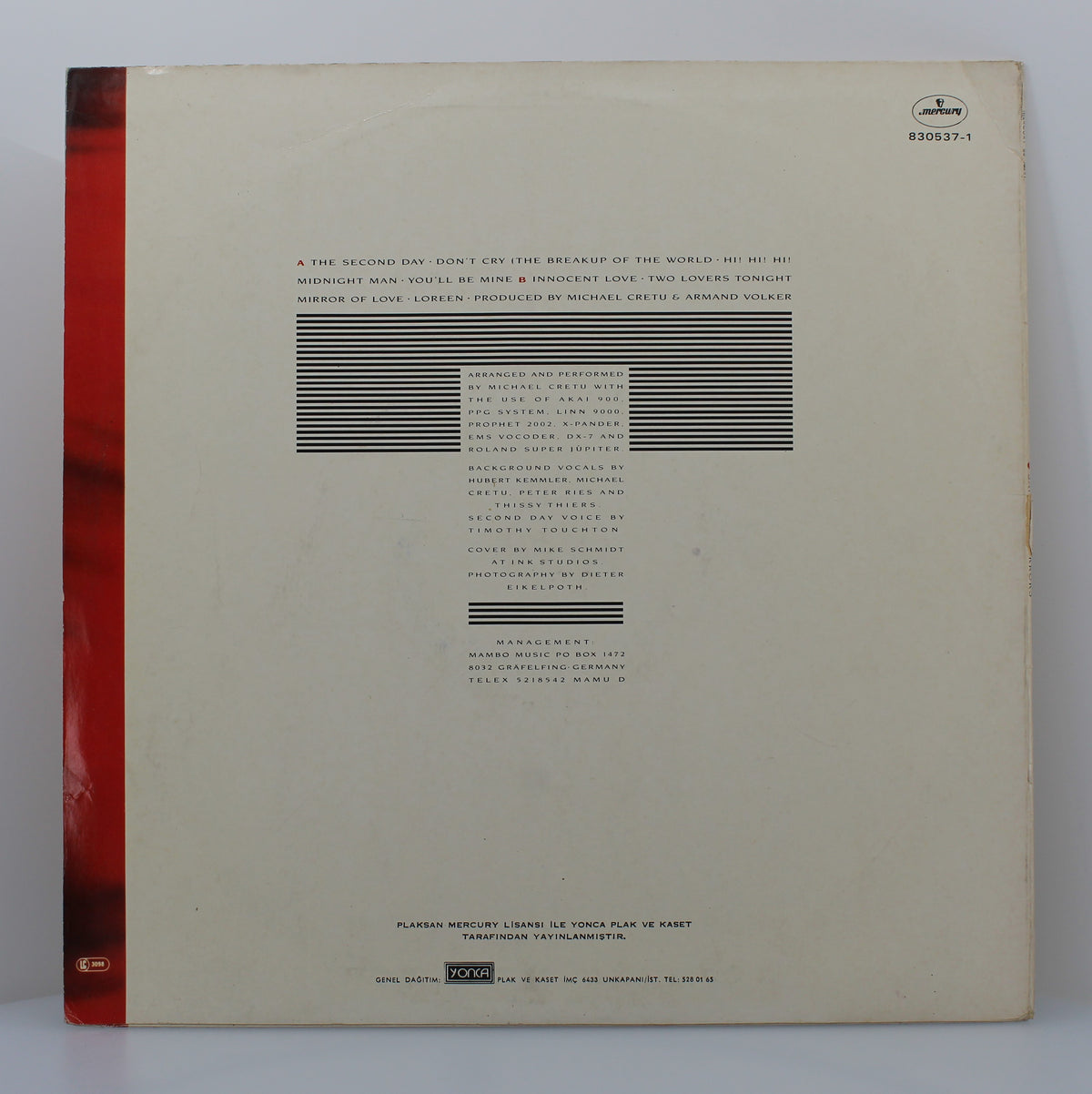Sandra ‎– The Long Play, Vinyl, LP, Album, Turkey 1985