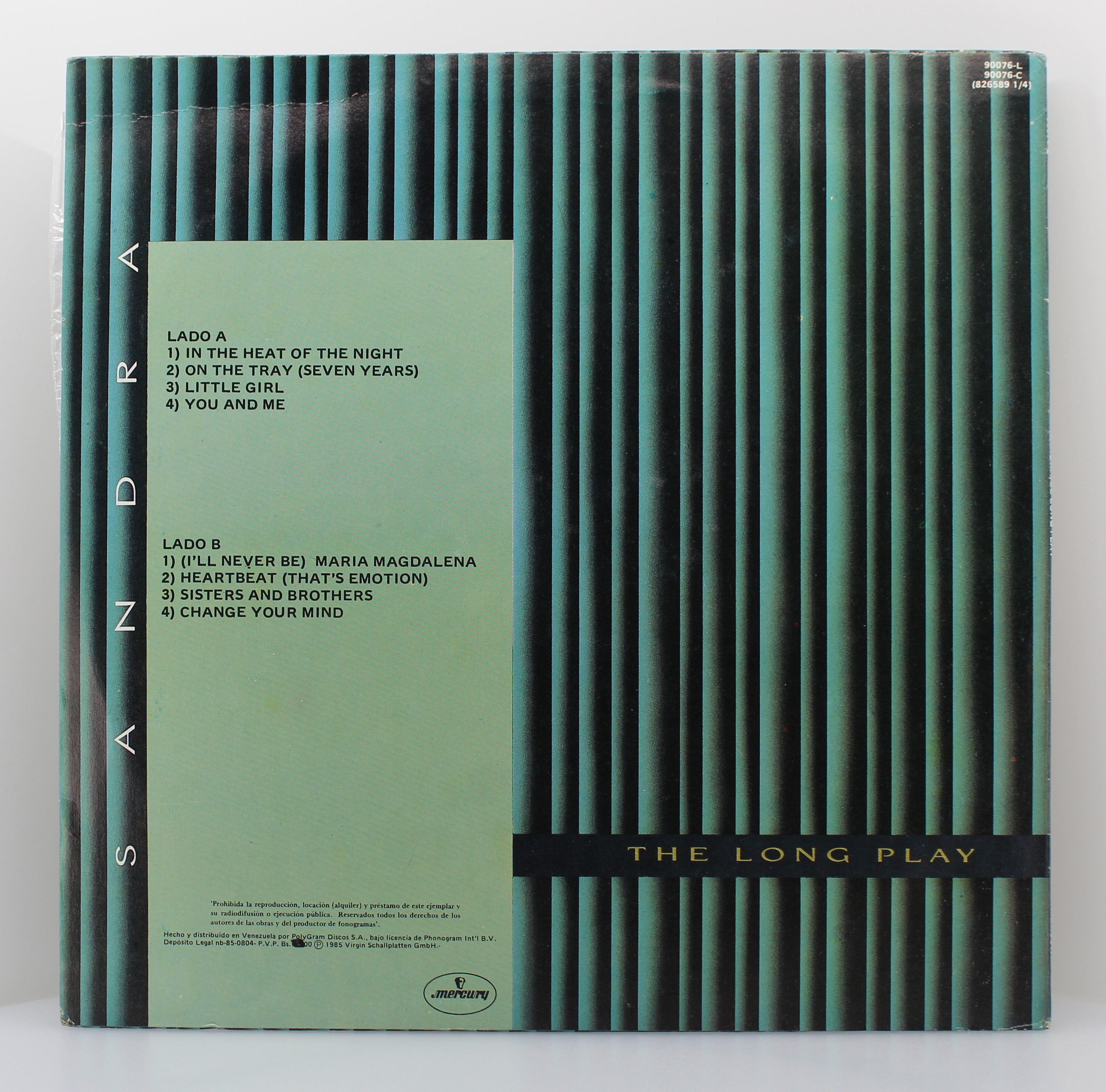 Sandra – The Long Play, Vinyl, LP, Album, VG/NM, Venezuela