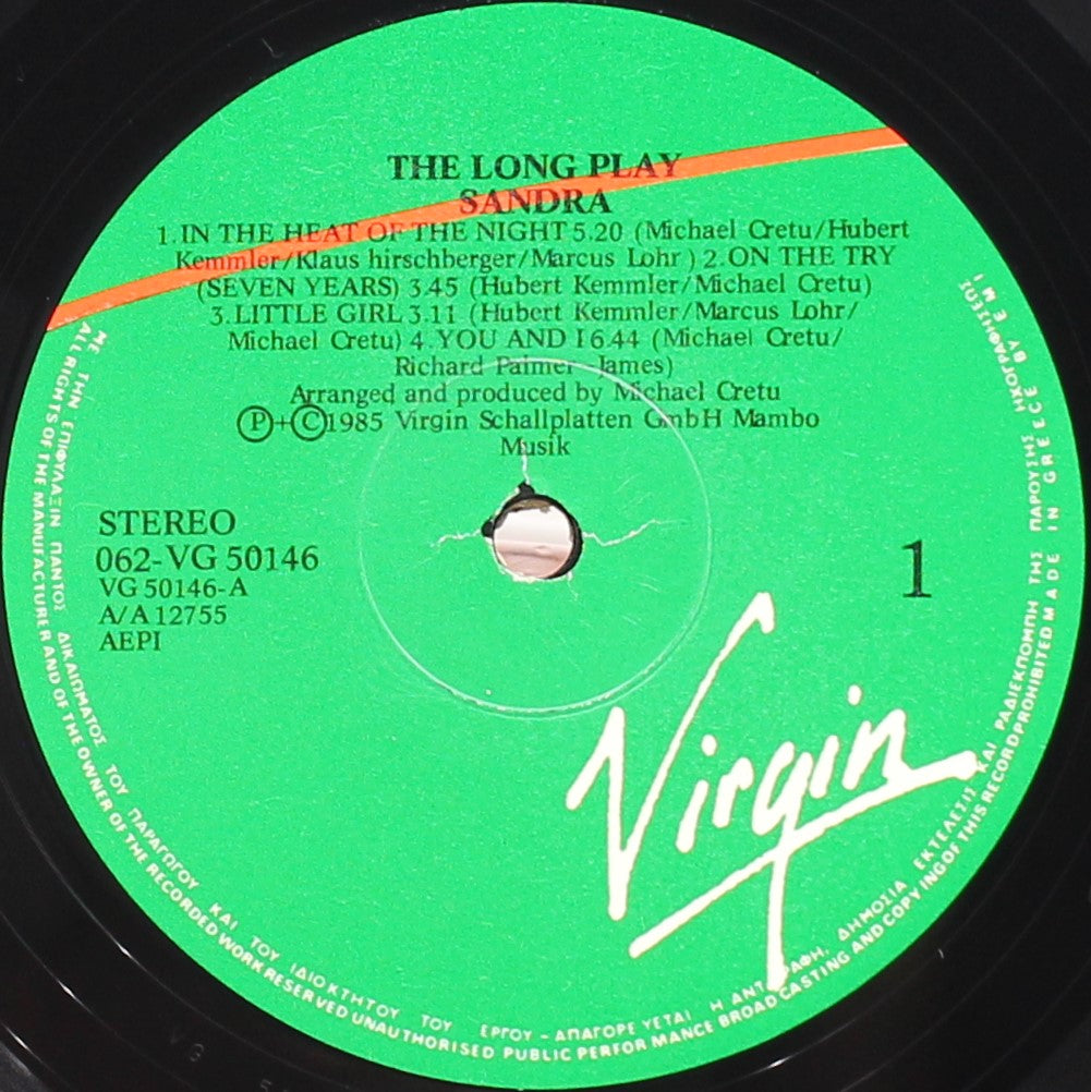 Sandra ‎– The Long Play, Vinyl, LP, Album, NM/NM, South Korea 1986