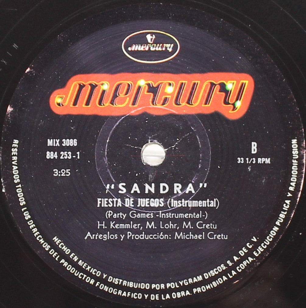 Sandra ‎– (I&#39;ll Never Be) Maria Magdalena, Vinyl, 12&quot;, 33 ⅓ RPM, Single, VG/VG, Mexico 1985