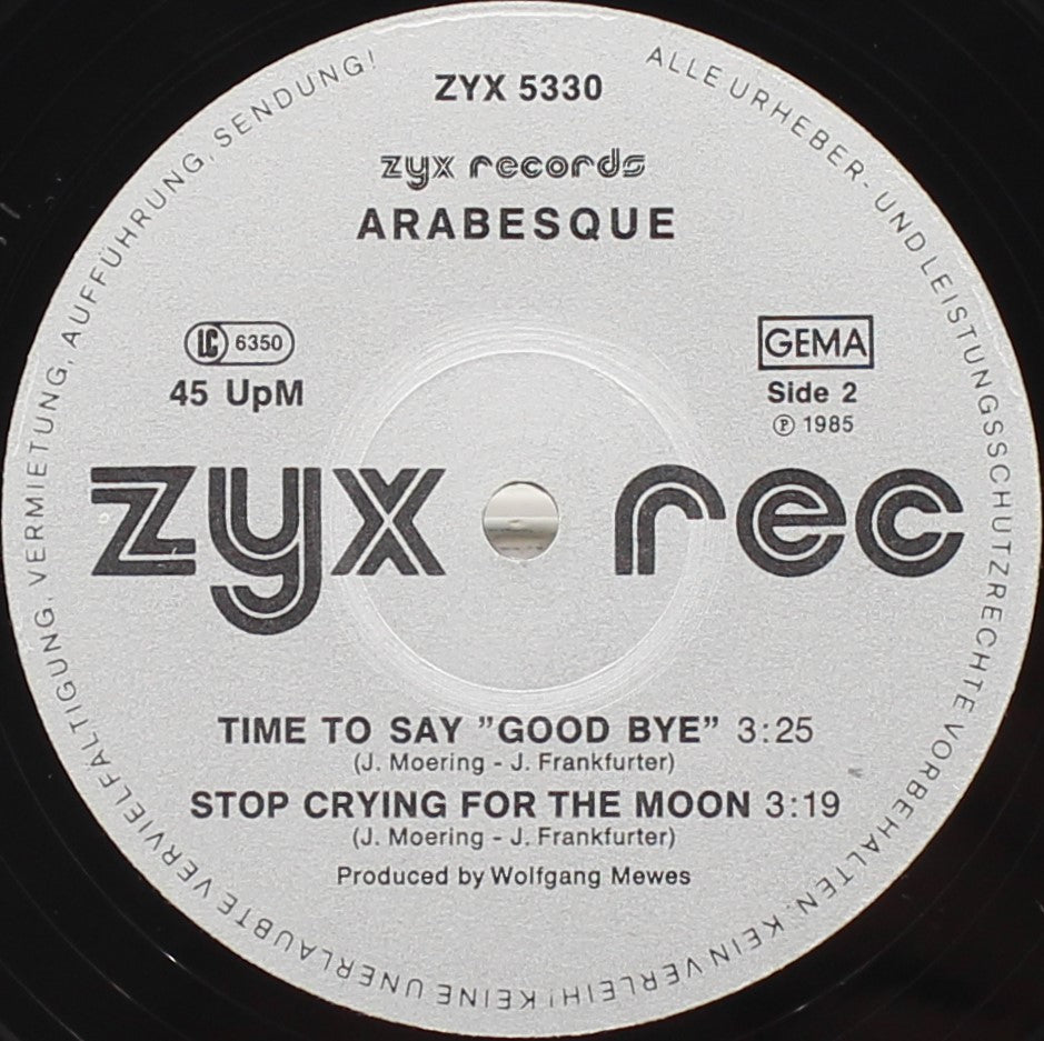 Sandra, Arabesque – Time To Say &quot;Good Bye&quot;, Vinyl, 12&quot;, 45 RPM, Maxi-Single, VG+/NM, Germany 1985