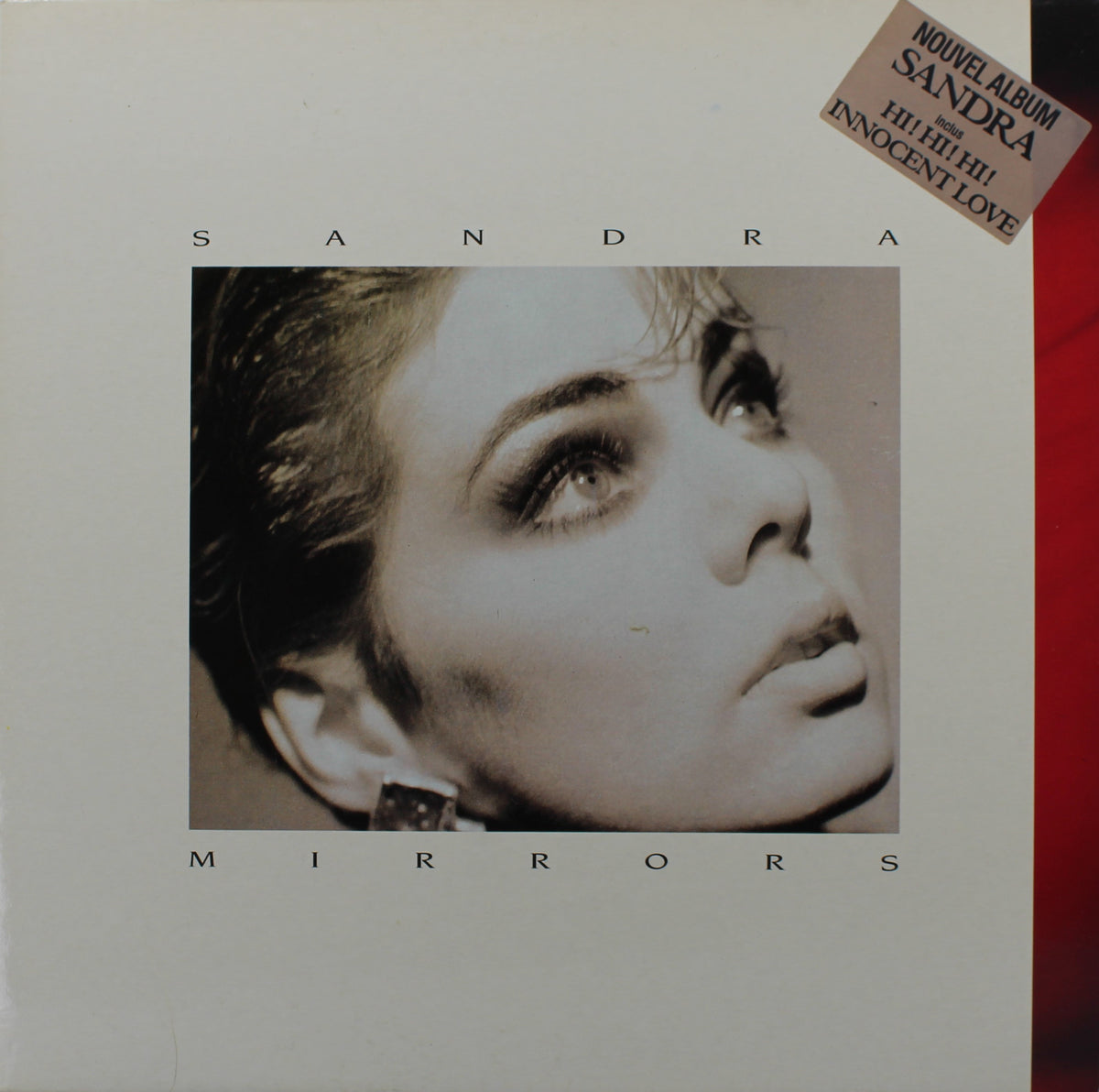 Sandra ‎– Mirrors, Vinyl, LP, Album, With Sticker On Front, France 1986