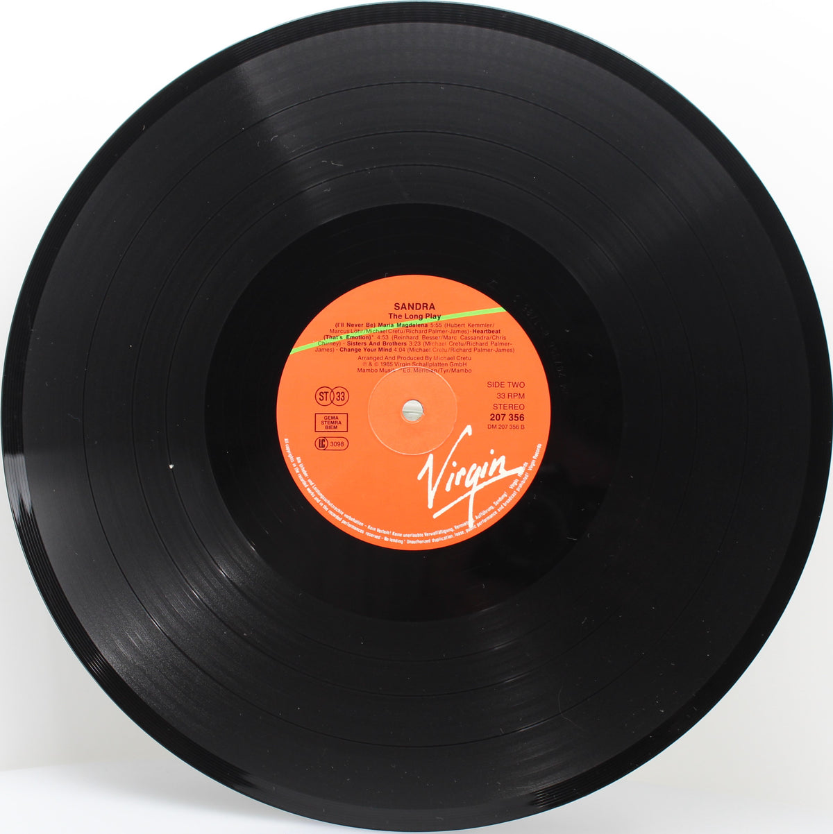 Sandra – The Long Play, Vinyl, LP, Album, Stereo, Europe 1985