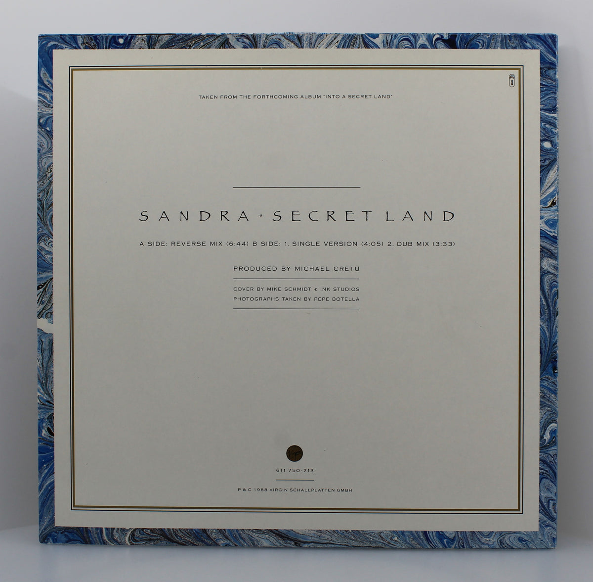 Sandra ‎– Secret Land (Extended Version), Vinyl, 12&quot;, 45 RPM, Single, NM/NM, Europe 1988