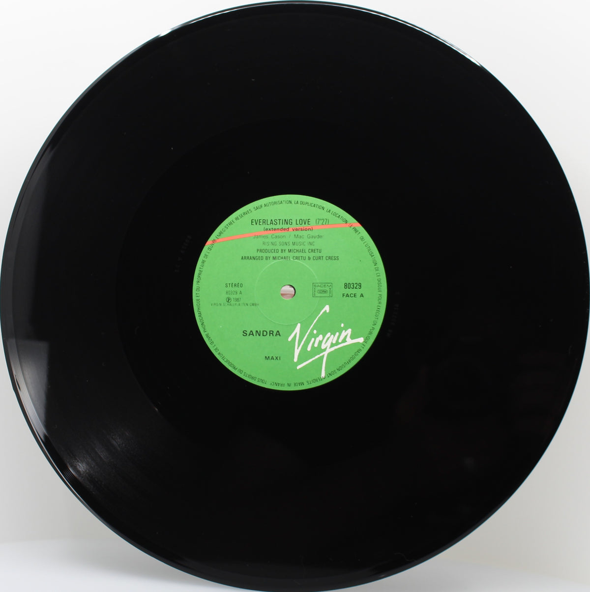 Sandra ‎– Everlasting Love, Vinyl, 12&quot;, 45 RPM, Maxi-Single, Stereo, NM/NM, France 1987