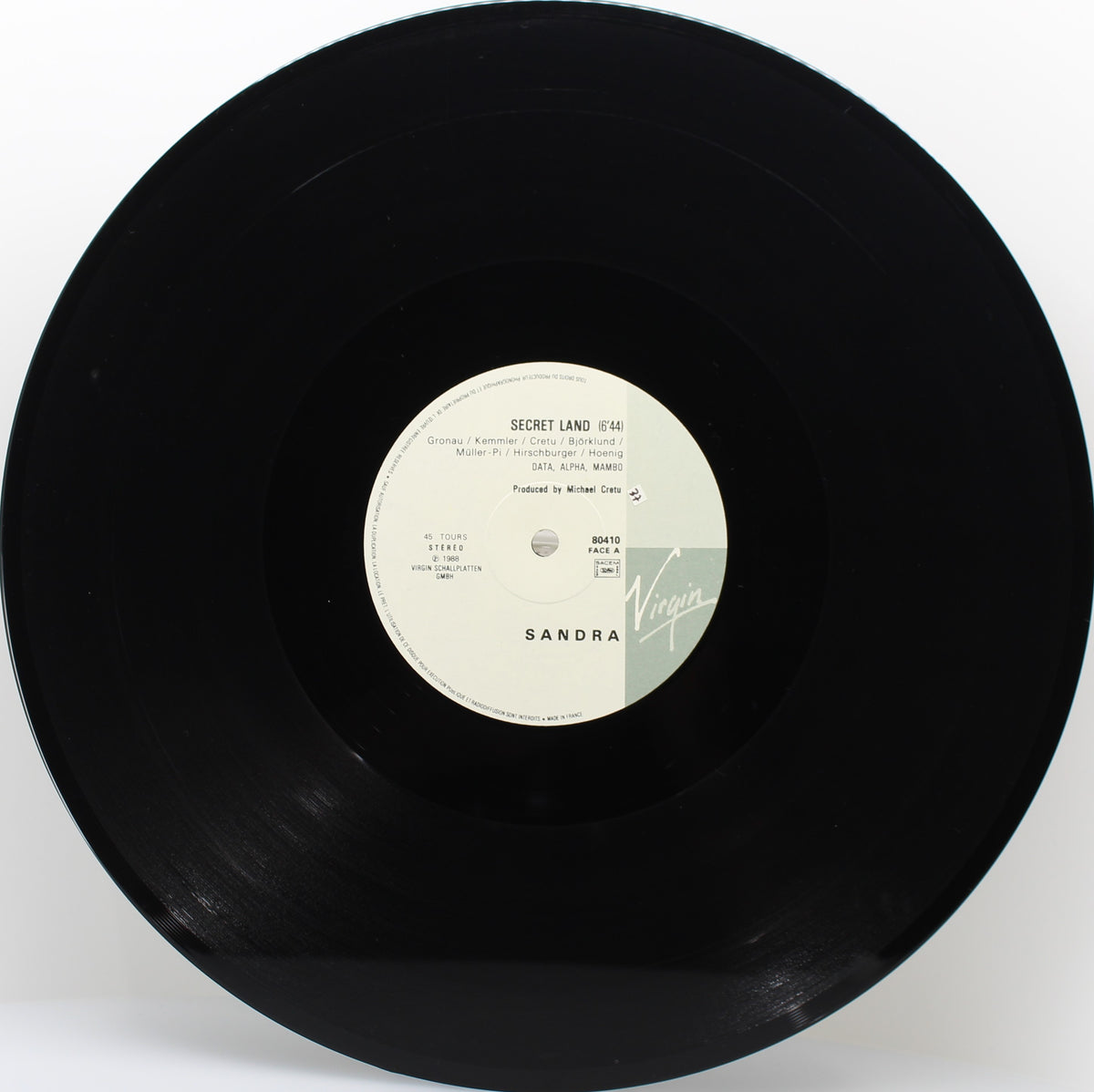 Sandra – Secret Land (Extended Version), Vinyl, 12&quot;, 45 RPM, Stereo, NM/VG+, France 1988