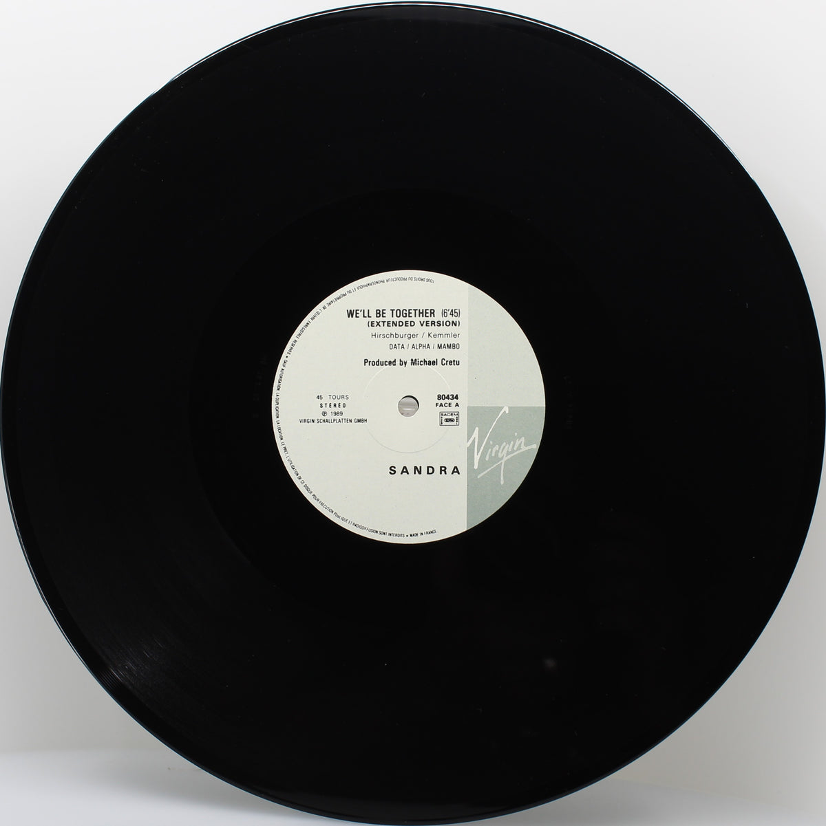 Sandra ‎– We&#39;ll Be Together (&#39;89 Remix), Vinyl, 12&quot;, 45 RPM, NM/M, France 1989