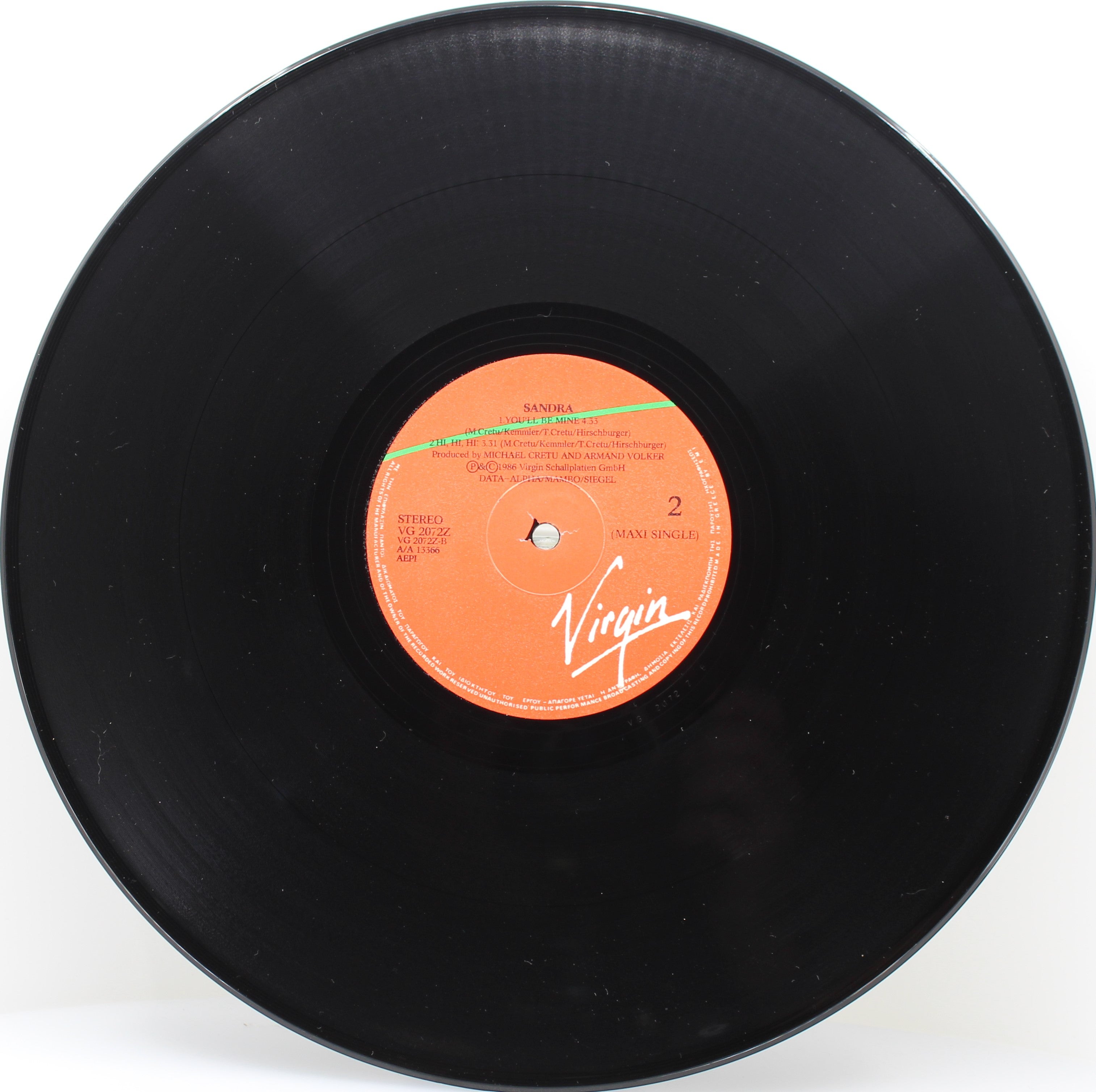 Sandra ‎– Hi! Hi! Hi!, Vinyl, 12
