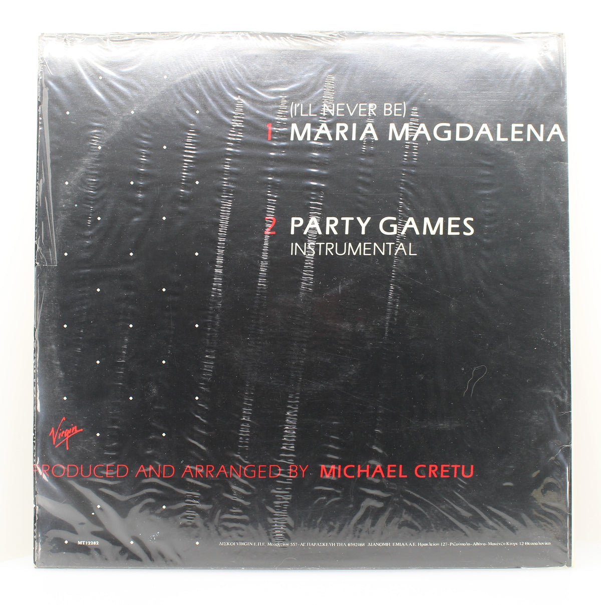 Sandra ‎– (I&#39;ll Never Be) Maria Magdalena, Vinyl, 12&quot;, 45 RPM, Maxi-Single, VG+/NM, Greece 1985