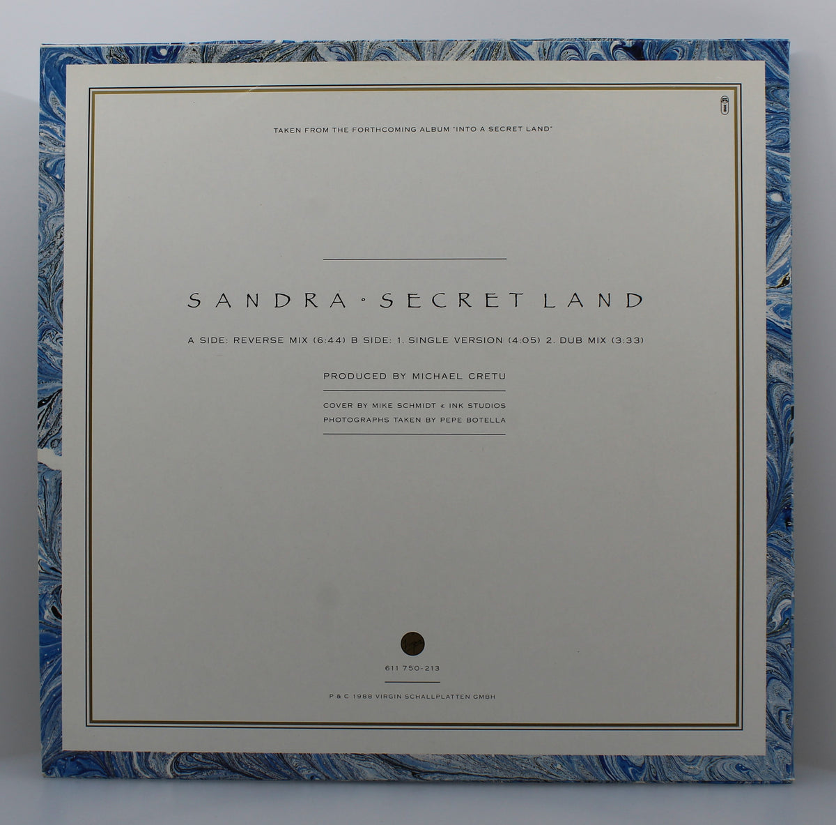 Sandra ‎– Secret Land (Extended Version), Vinyl, 12&quot;, 45 RPM, Single, NM/VG+, Europe 1988