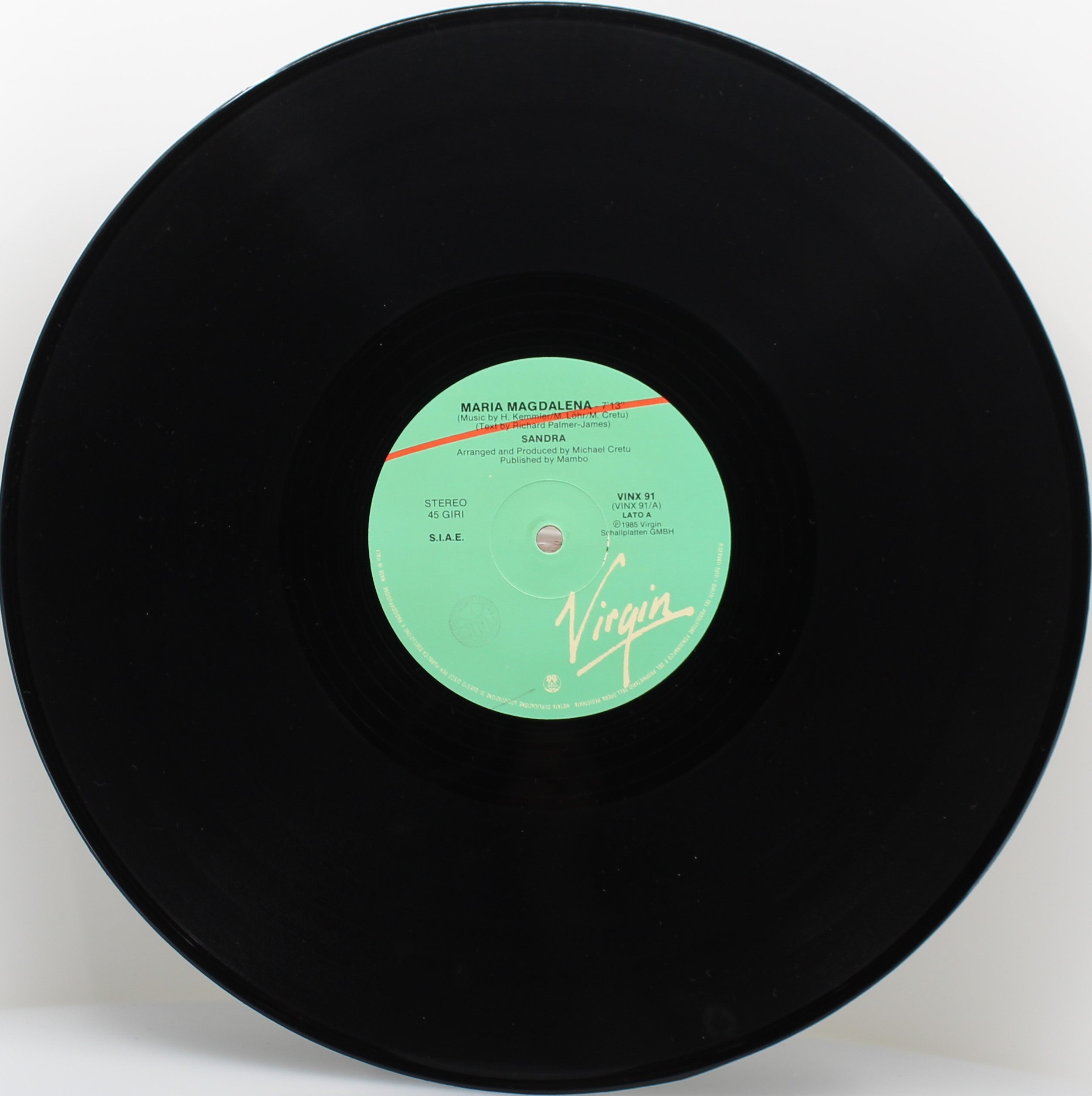 Sandra – (I'll Never Be) Maria Magdalena, Vinyl, 12