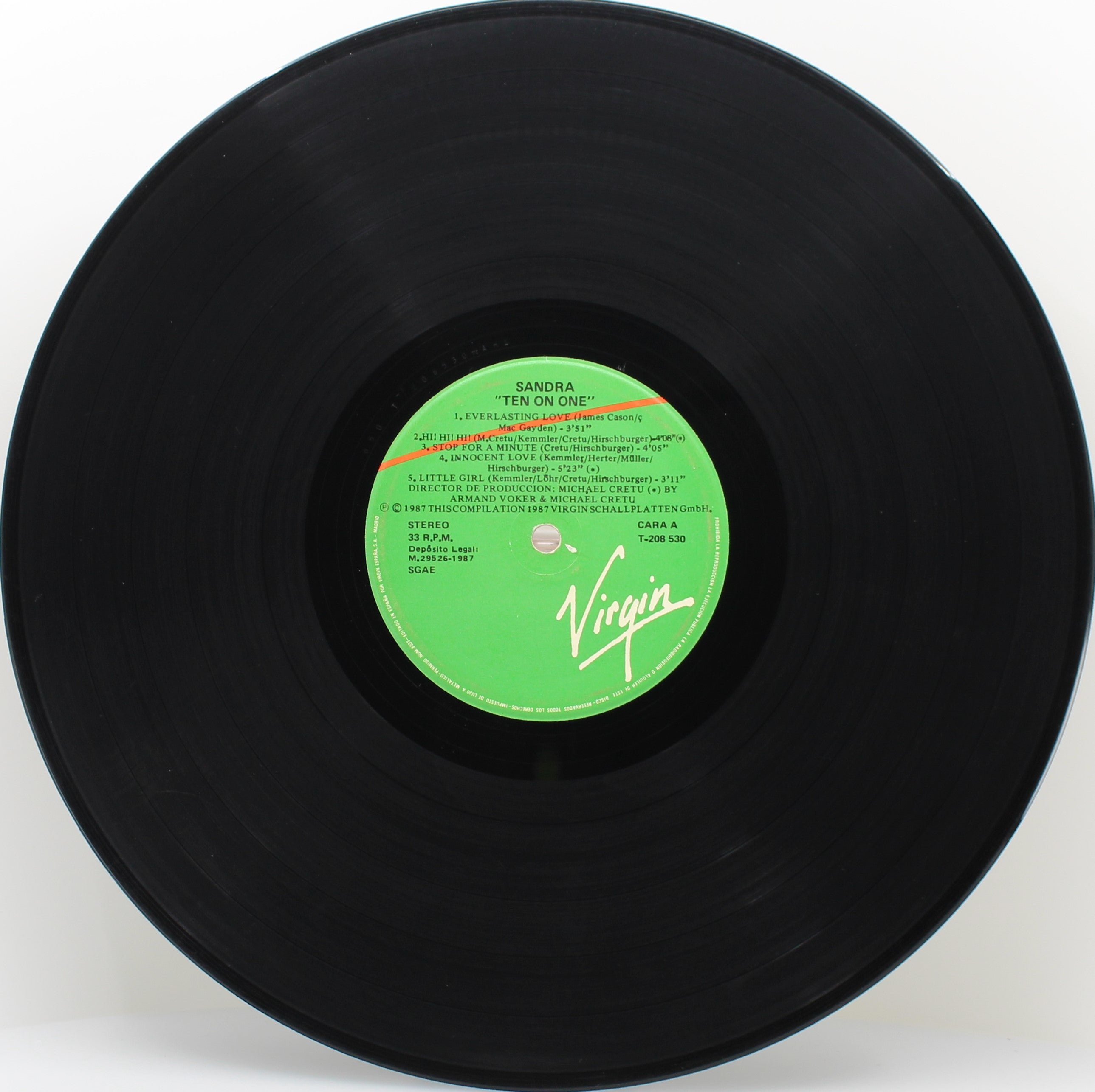 Sandra – Ten On One (The Singles), Vinyl, LP, Compilation 33⅓, VG 