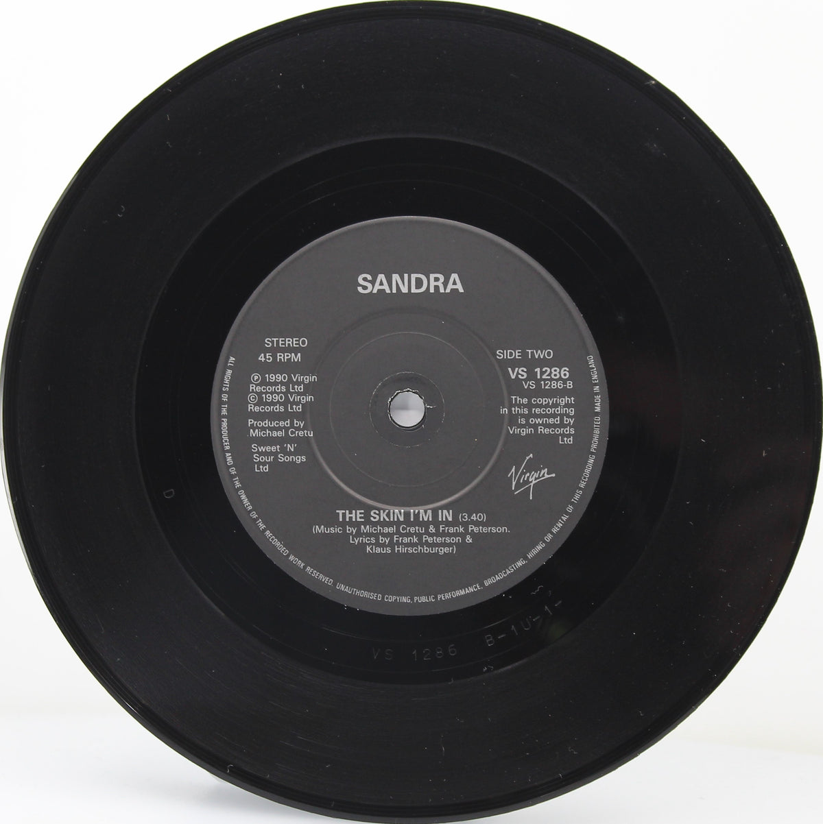 Sandra ‎– (Life May Be) A Big Insanity, Vinyl, 7&quot;, Single, 45 RPM, UK 1990