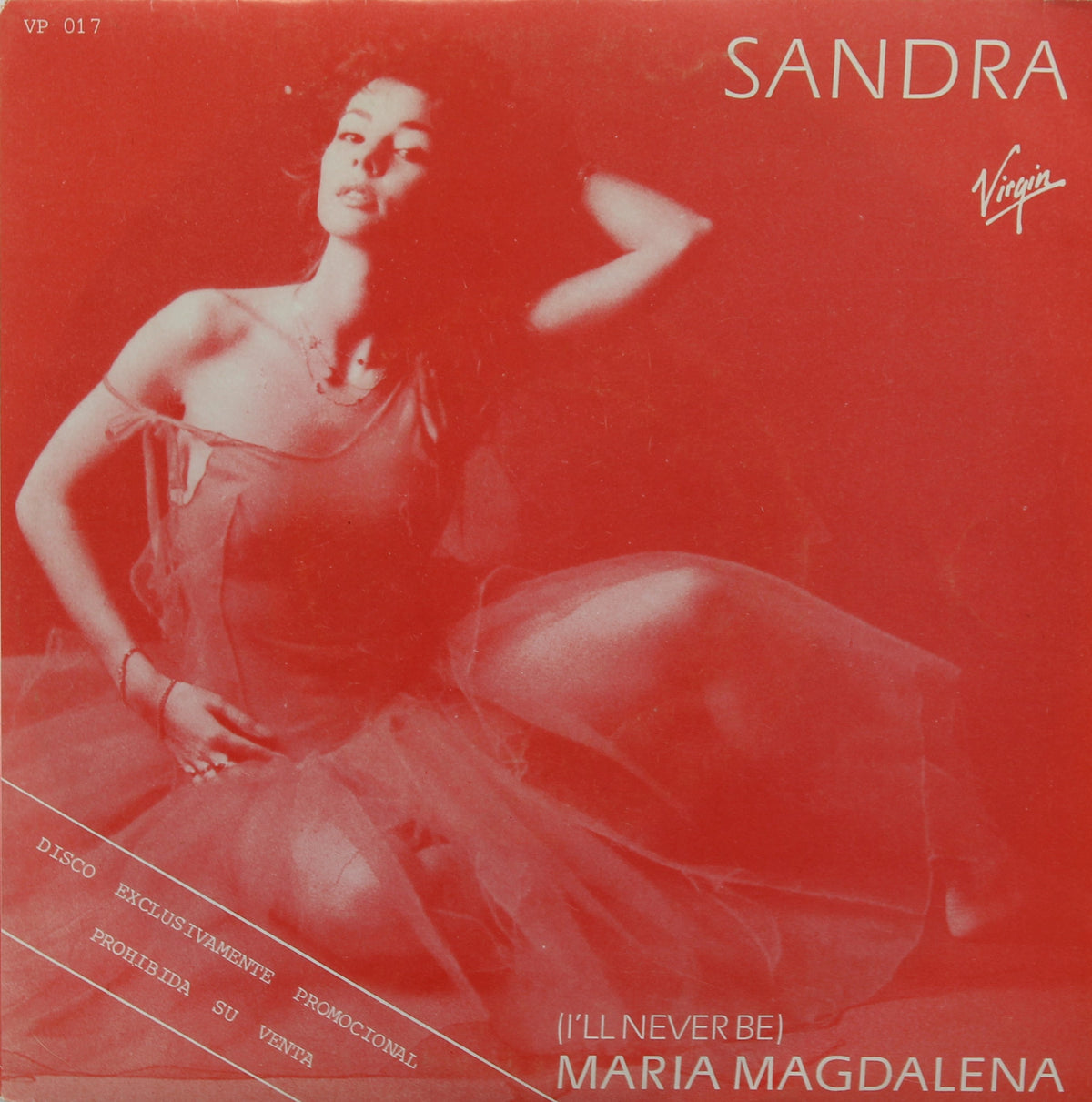 Sandra ‎– (I&#39;ll Never Be) Maria Magdalena, Vinyl, 7&quot;, Single, Promo, Spain 1985