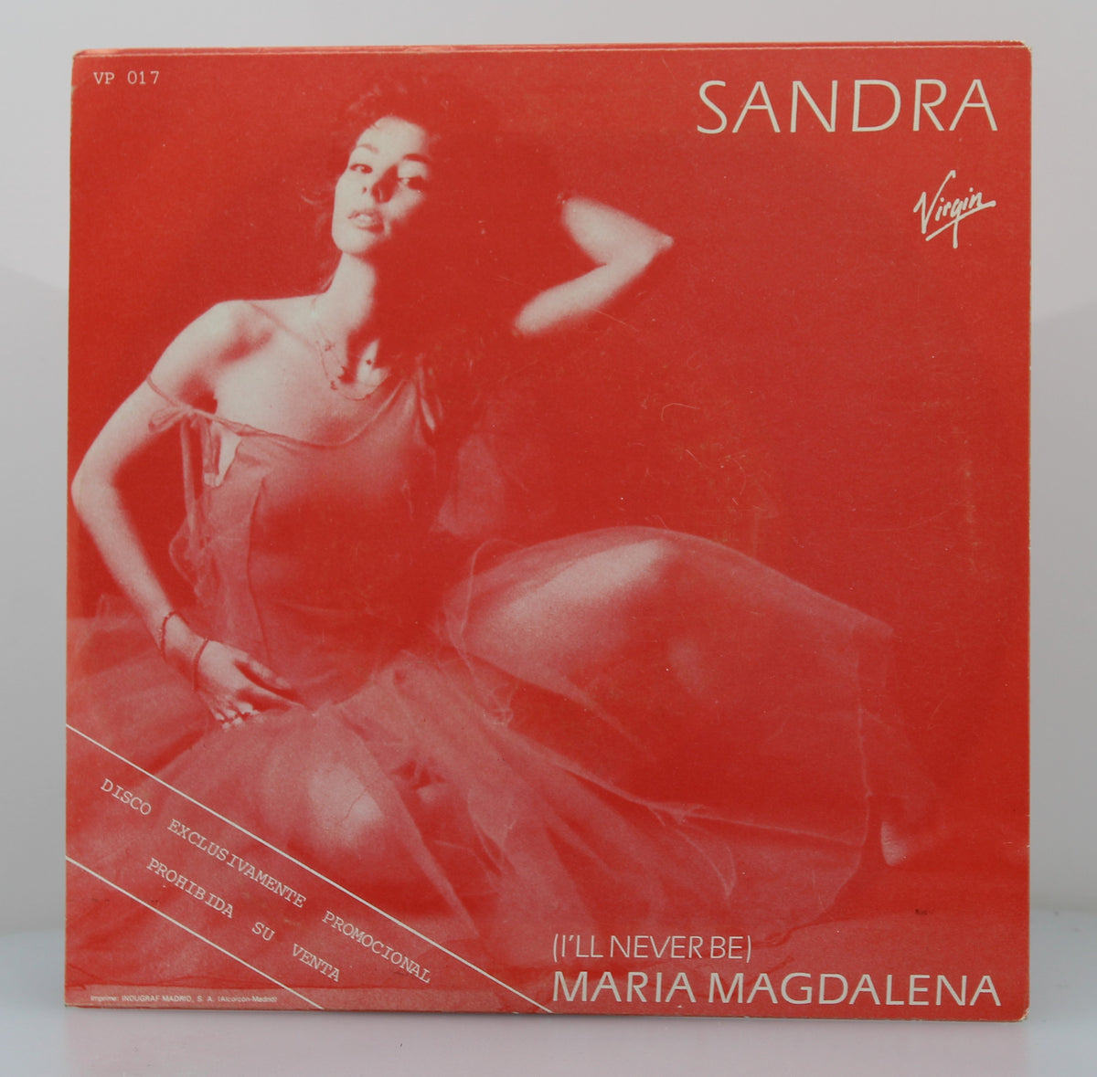 Sandra ‎– (I&#39;ll Never Be) Maria Magdalena, Vinyl, 7&quot;, Single, Promo, Spain 1985