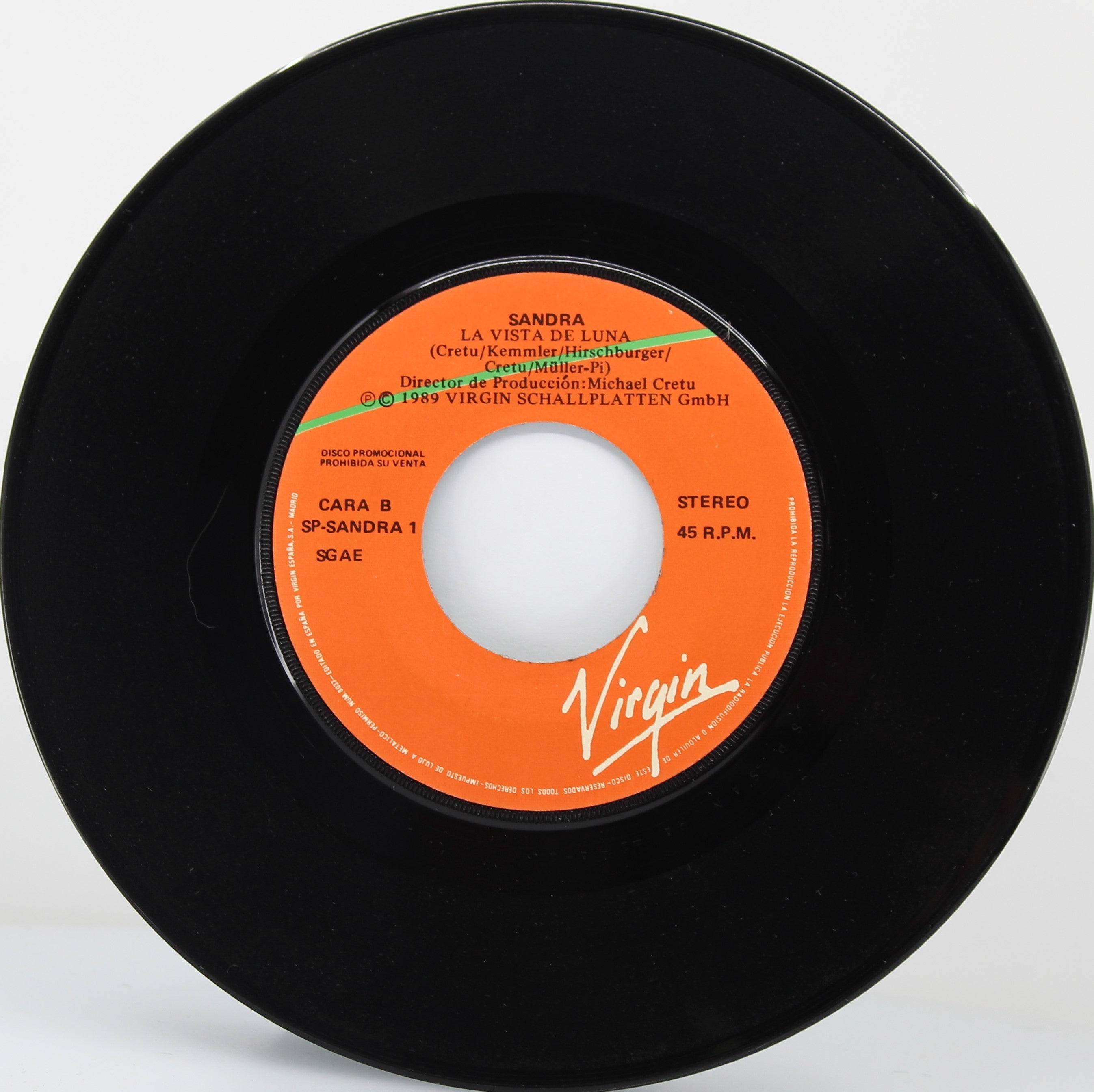 Sandra ‎– La Vista De Luna, Vinyl, 7