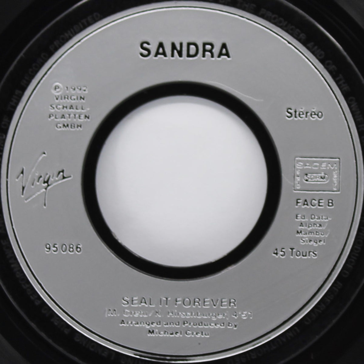 Sandra – Don&#39;t Be Aggressive, Vinyl, 7&quot;, 45 RPM, Single, France 1992