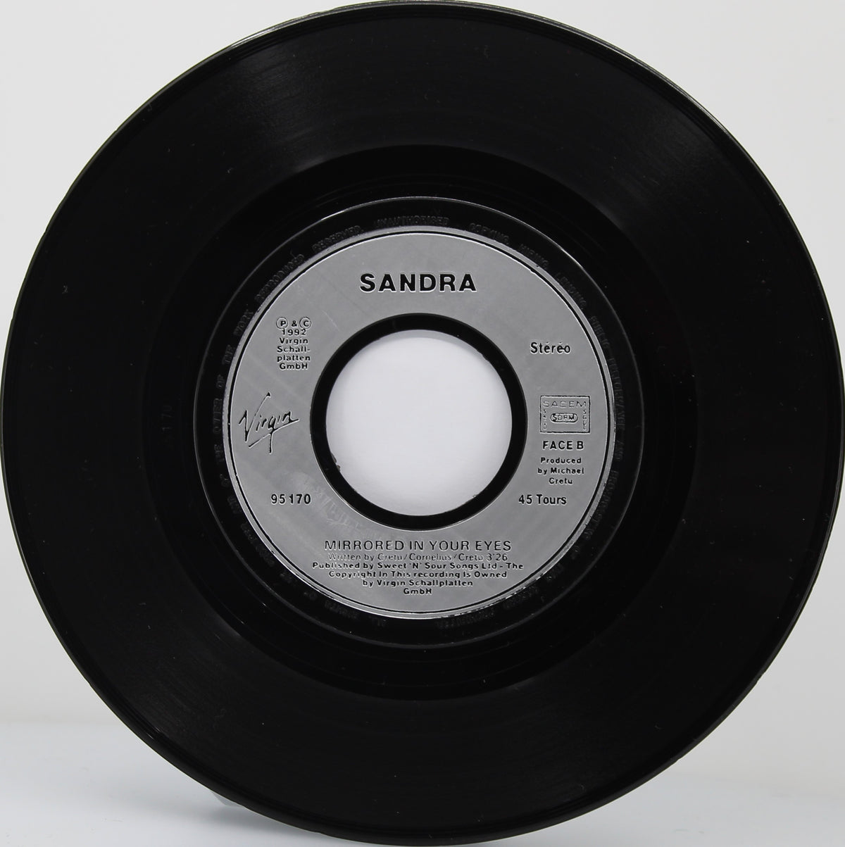 Sandra – Johnny Wanna Live, Vinyl, 7&quot;, 45 RPM, Single, France 1992