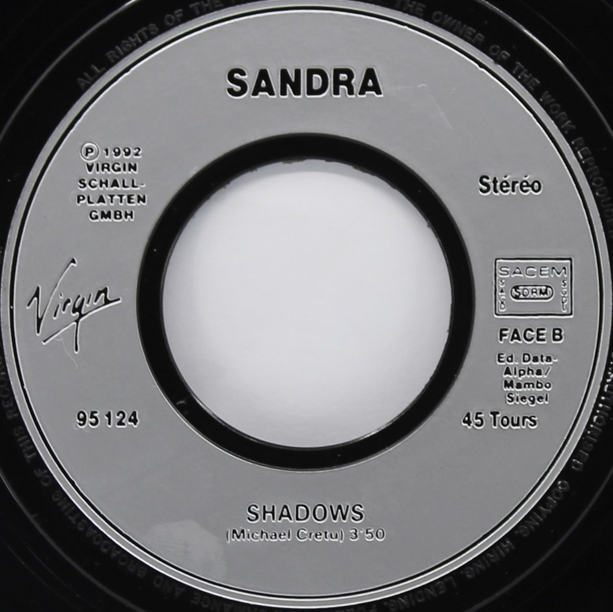 Sandra ‎– I Need Love, Vinyl, 7&quot;, 45 RPM, Single, France 1992