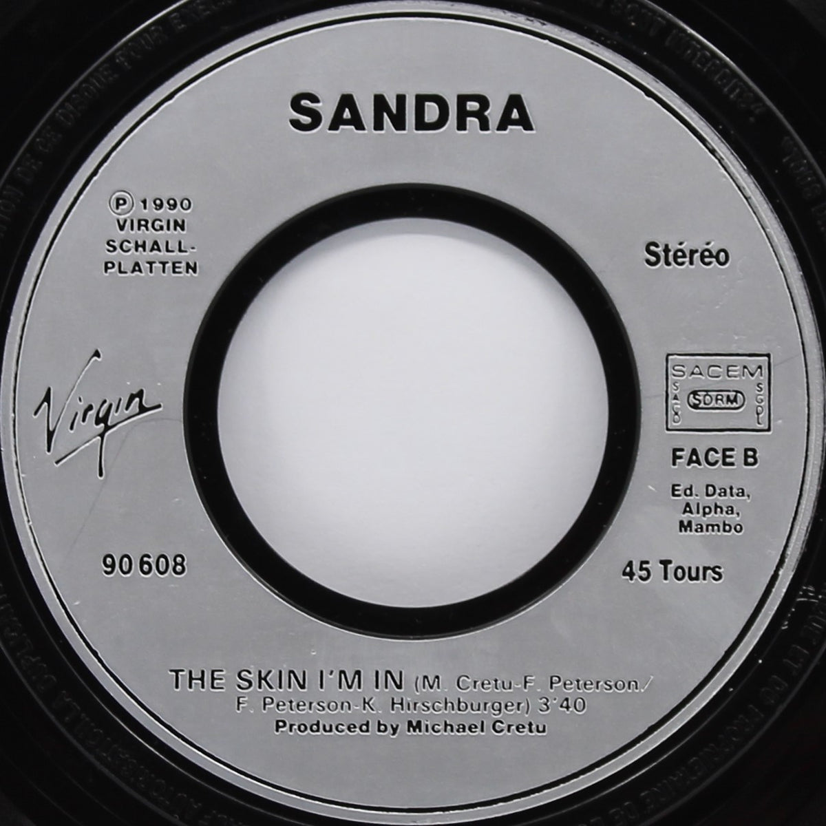 Sandra ‎– (Life May Be) A Big Insanity, Vinyl, 7&quot;, 45 RPM, Single, Stereo, France 1990