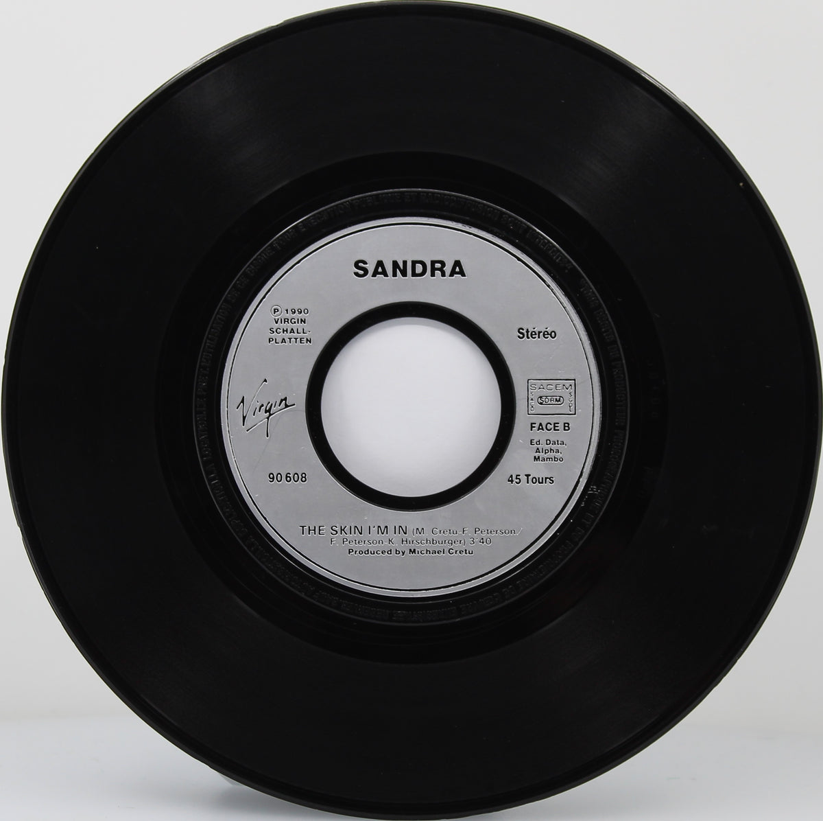 Sandra ‎– (Life May Be) A Big Insanity, Vinyl, 7&quot;, 45 RPM, Single, Stereo, France 1990