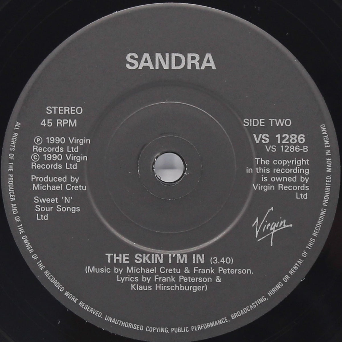 Sandra – (Life May Be) A Big Insanity, Vinyl, 7&quot;, Single, 45 RPM, UK 1990