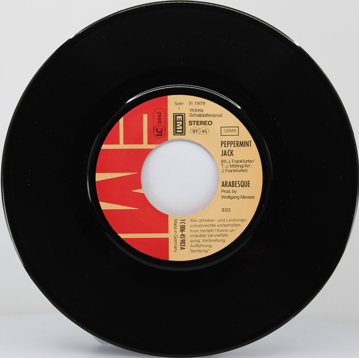 Arabesque (Sandra) – Peppermint Jack, Vinyl, 7&quot;, 45 RPM, Single, Stereo, Germany 1979