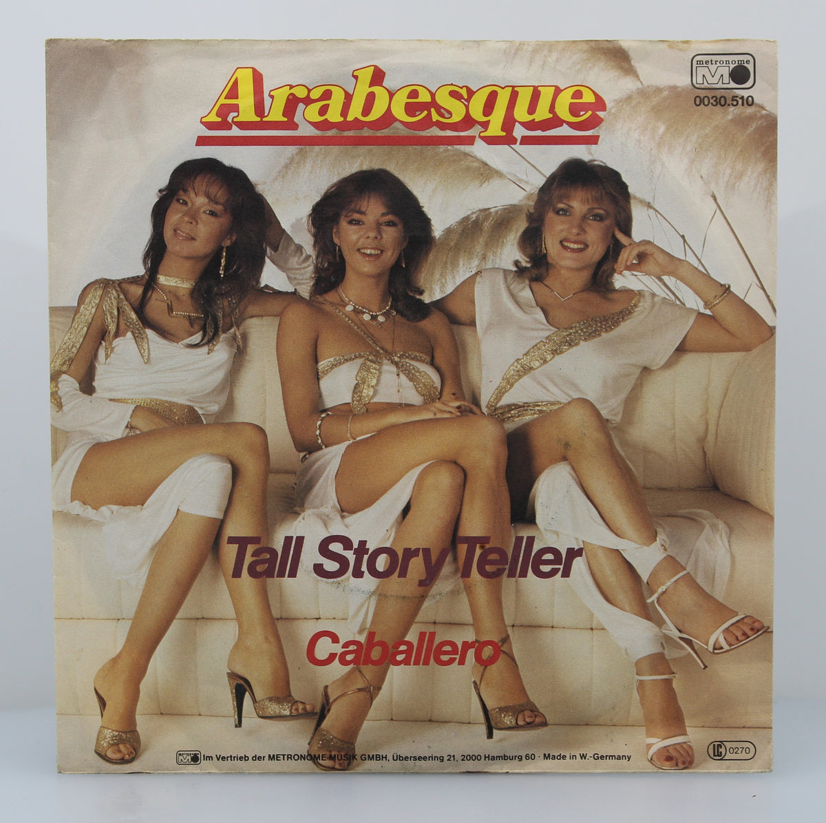 Arabesque – Tall Story Teller / Caballero, Vinyl, 7&quot;, 45 RPM, Single, Stereo, Germany 1982