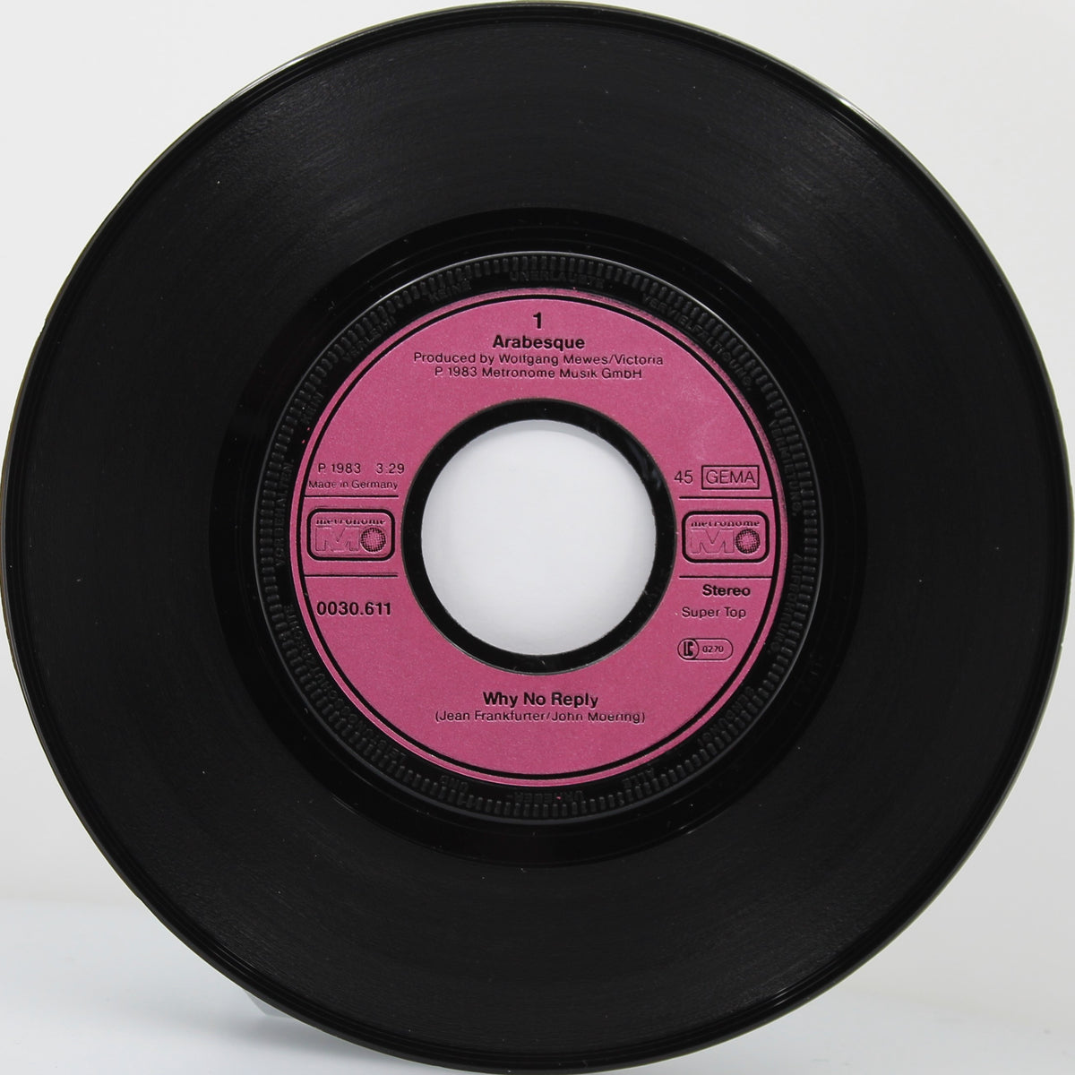 Arabesque ‎(Sandra) – Why No Reply, Vinyl, 7&quot;, 45 RPM, Single, Stereo, Germany 1983