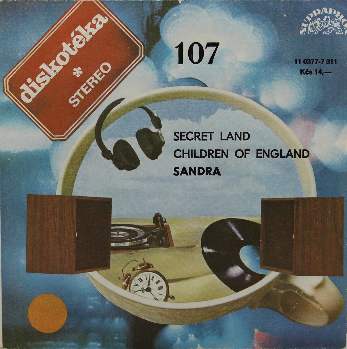 Sandra – Secret Land / Children Of England, Vinyl, 7&quot;, 45 RPM, Repress, Czechoslovakia 1990