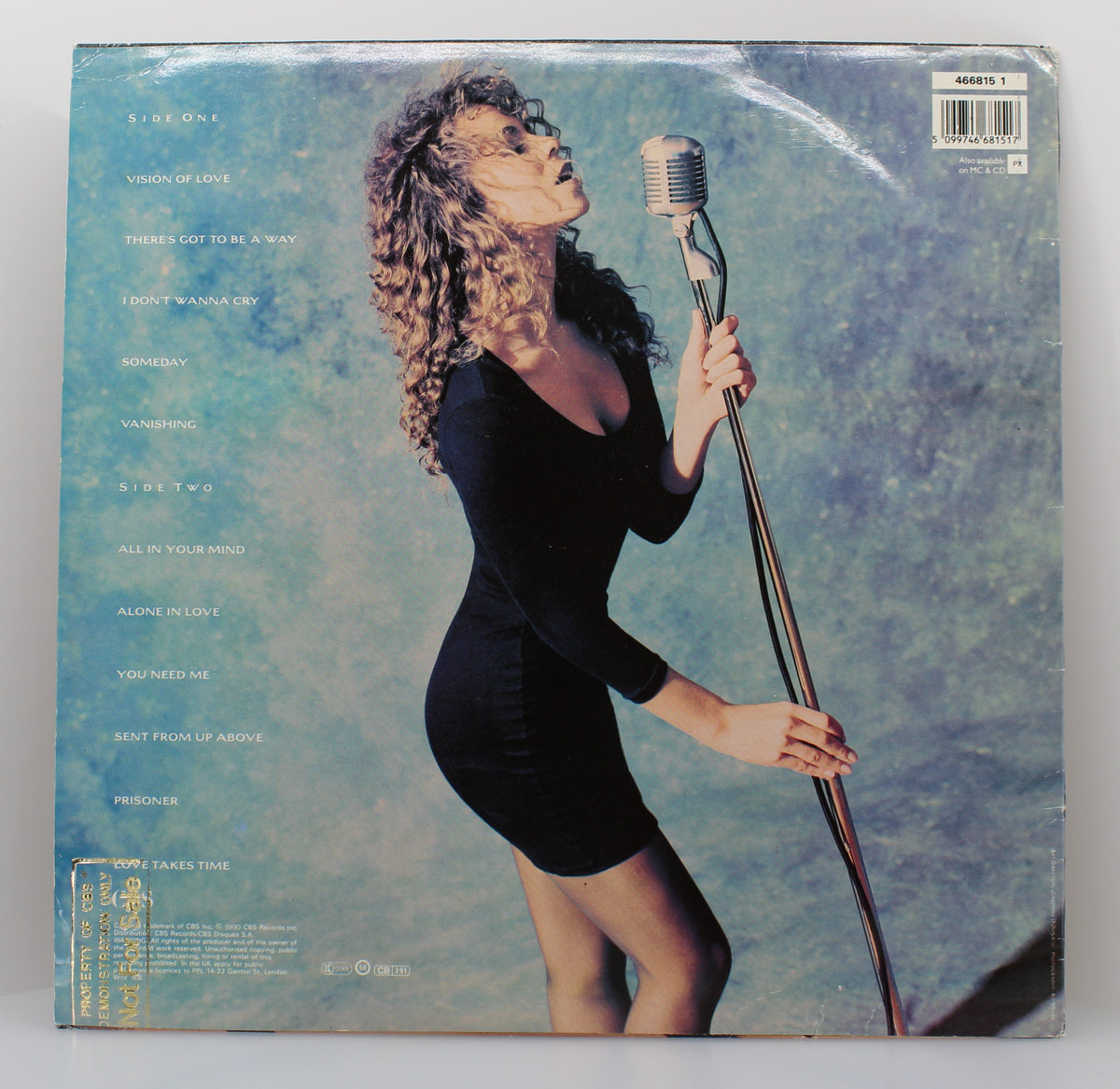 Mariah Carey ‎– Mariah Carey, Vinyl, LP, Album, Promo, UK 1990