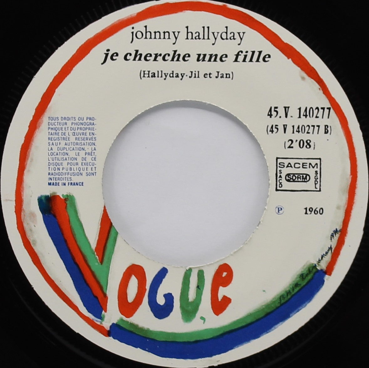 Johnny Hallyday – Souvenirs Souvenirs / Je Cherche Une Fille, Vinyl, 7&quot;, 45 RPM, Single, Reissue, France 1977