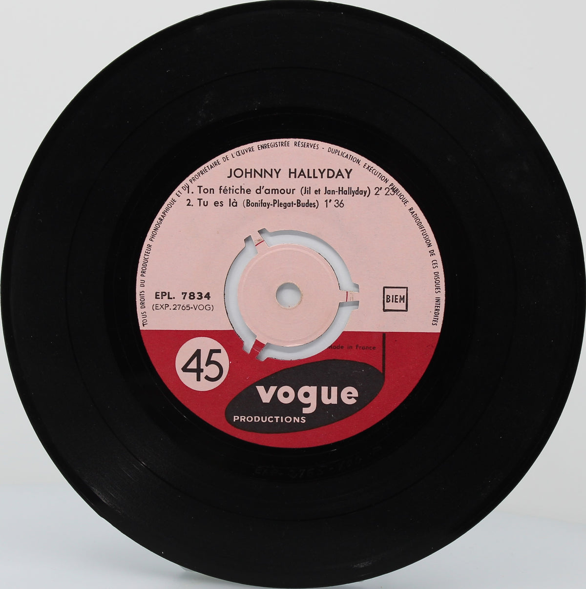 Johnny Hallyday ‎– 24.000 Baisers, Vinyl, 7&quot;, 45 RPM, EP, France 1961