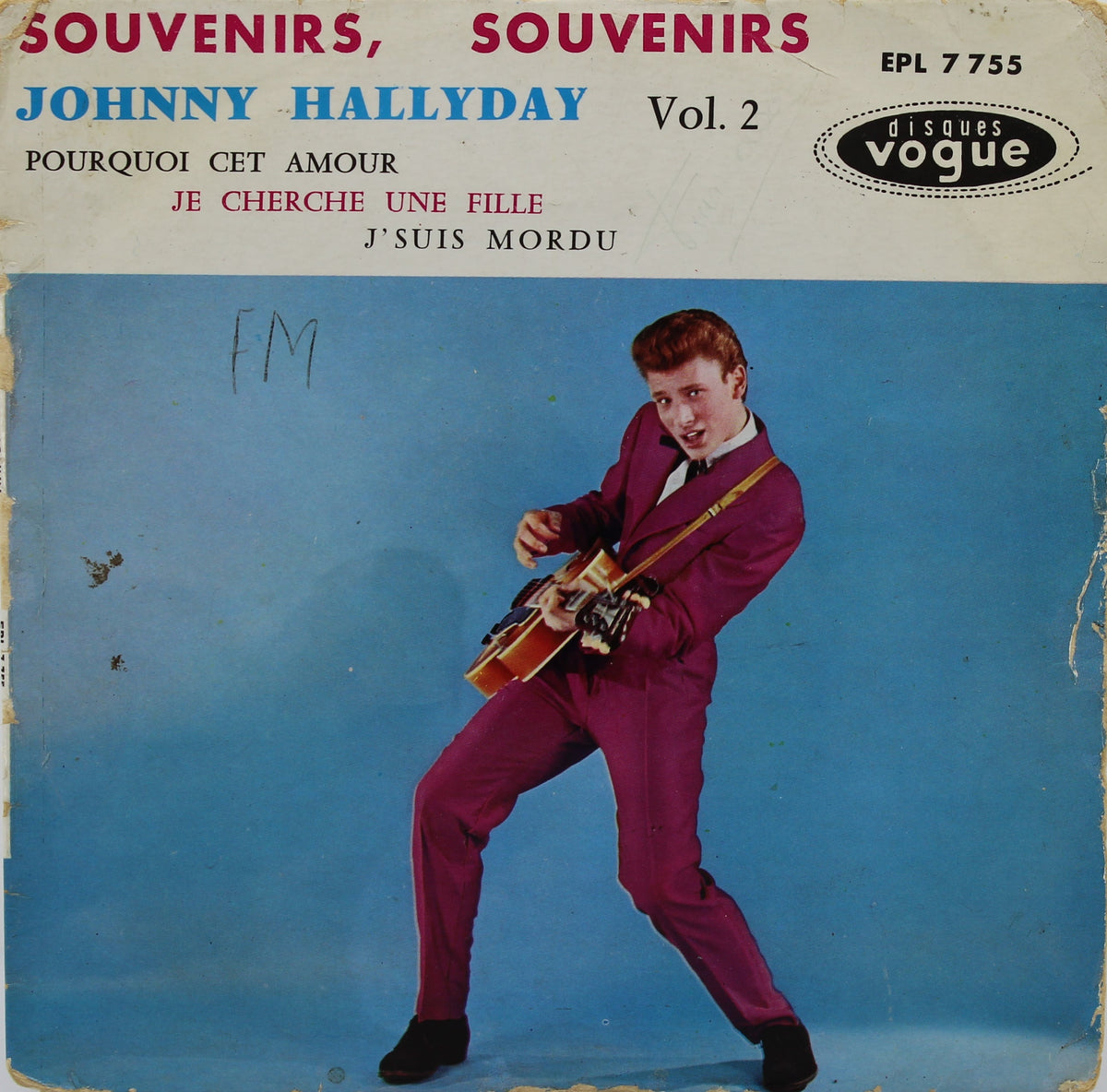 Johnny Hallyday ‎– Souvenirs, Souvenirs, Vinyl, 7&quot;, 45 RPM, EP, France