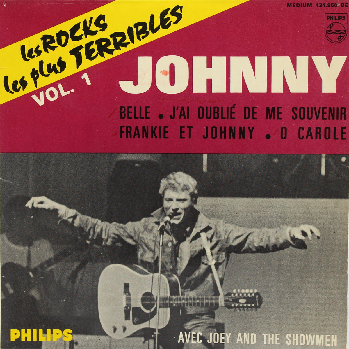 Johnny Hallyday Avec Joey And The Showmen – Les Rocks Les Plus Terribles Vol.1, Vinyl, 7&quot;, 45 RPM, EP, Mono, France 1964